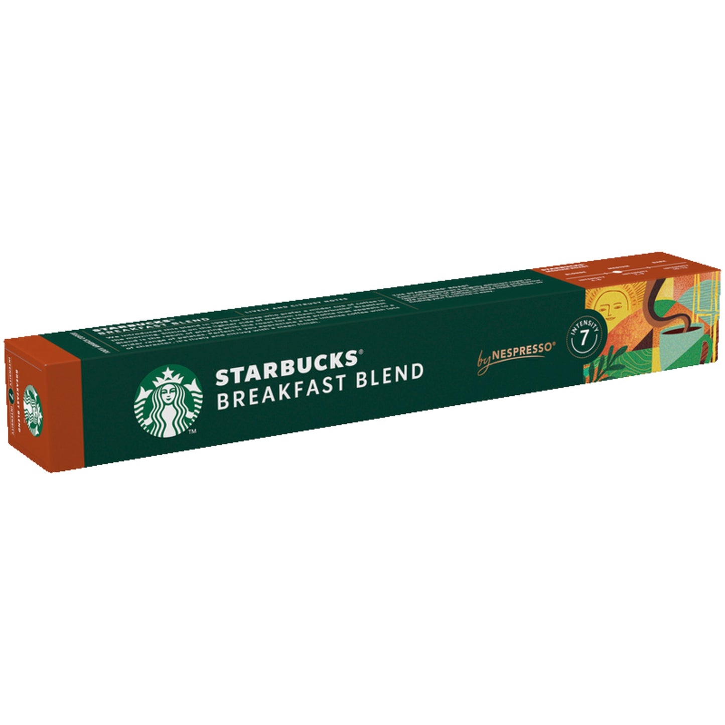 Starbucks Kaffeekapsel Nespresso® Maschine Breakfast Blend Intensität: 7 10 x 5,6 g/Pack.