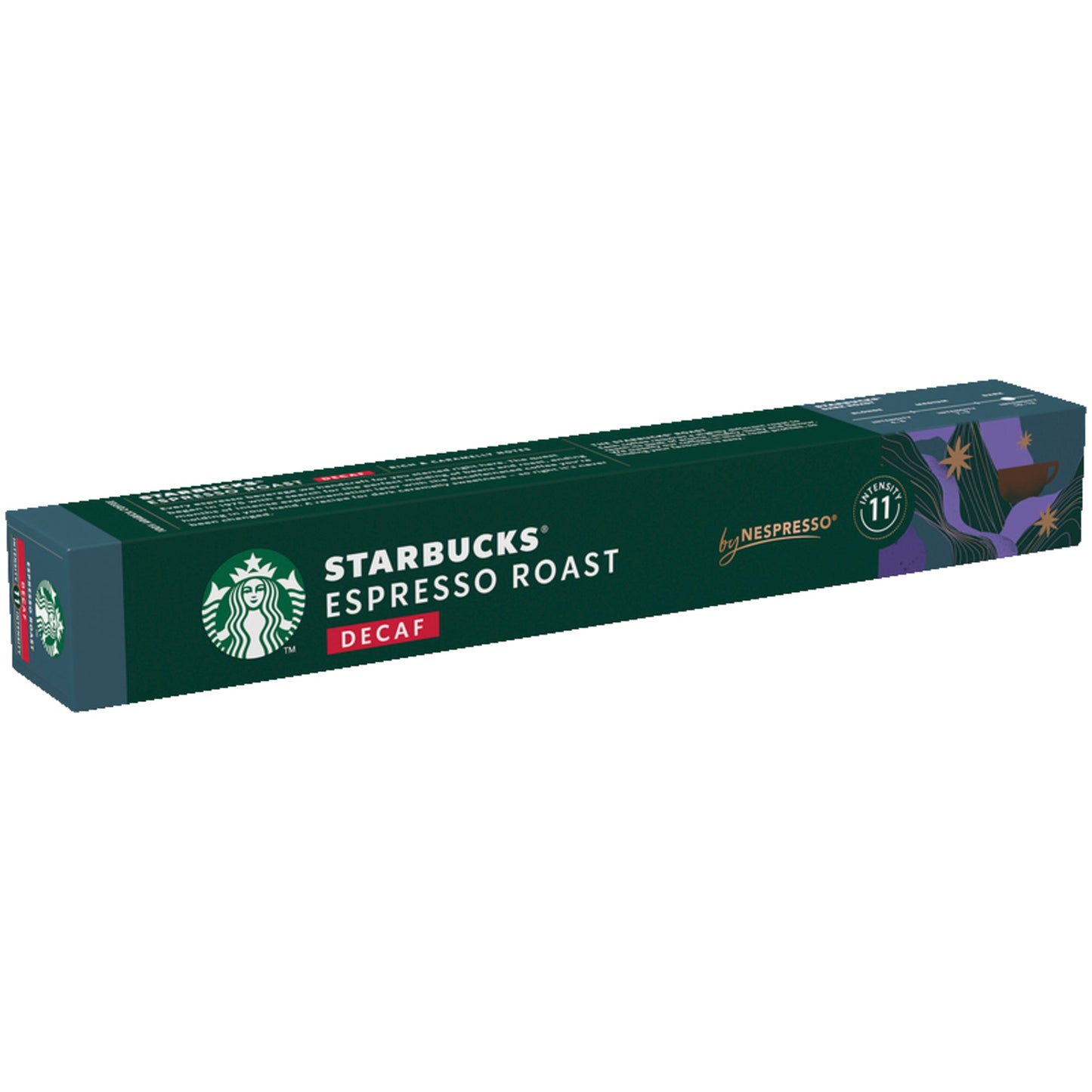 Starbucks Kaffeekapsel Nespresso® Maschine Espresso Roast Decaf Intensität: 11 10 x 5,7 g/Pack.
