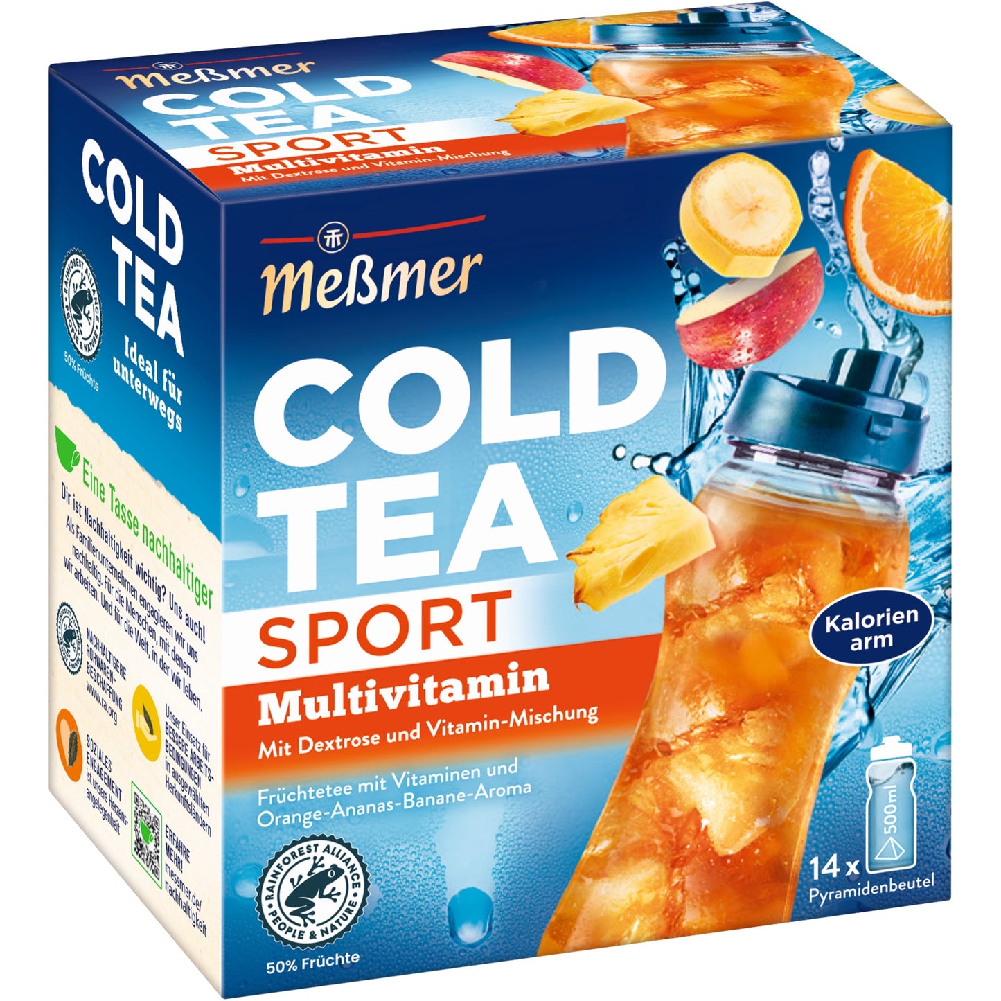 Meßmer Tee Cold Tea Sport Multivitamin mit Dextrose 14 Btl./Pack.