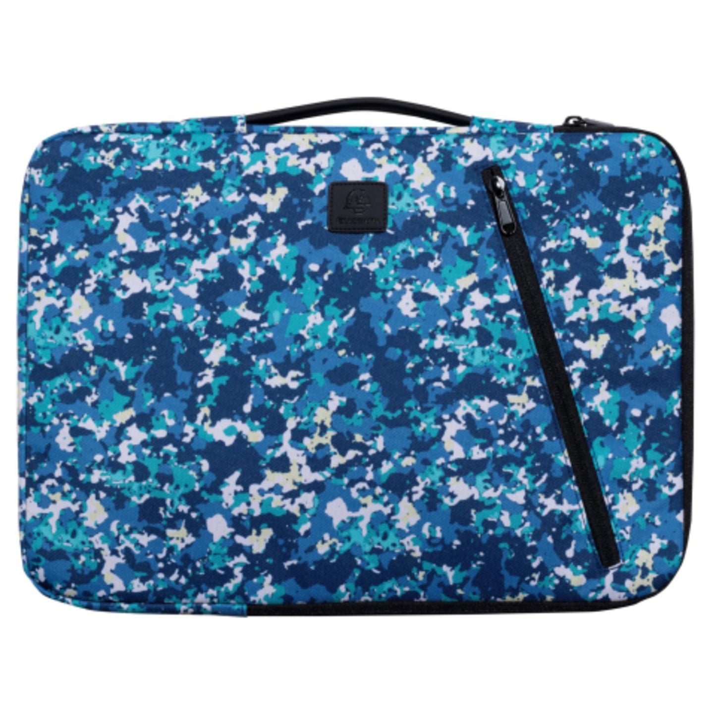 Exacompta Notebookhülle Sleeve 41 x 31 x 2,5 cm (B x H x T) Schaumstoffpolsterung im Inneren, silikonisiertes Gummiband im Inneren, kleine Tasche auf der Vorderseite Polyester/PET, 58 % recycelt mehrfarbig