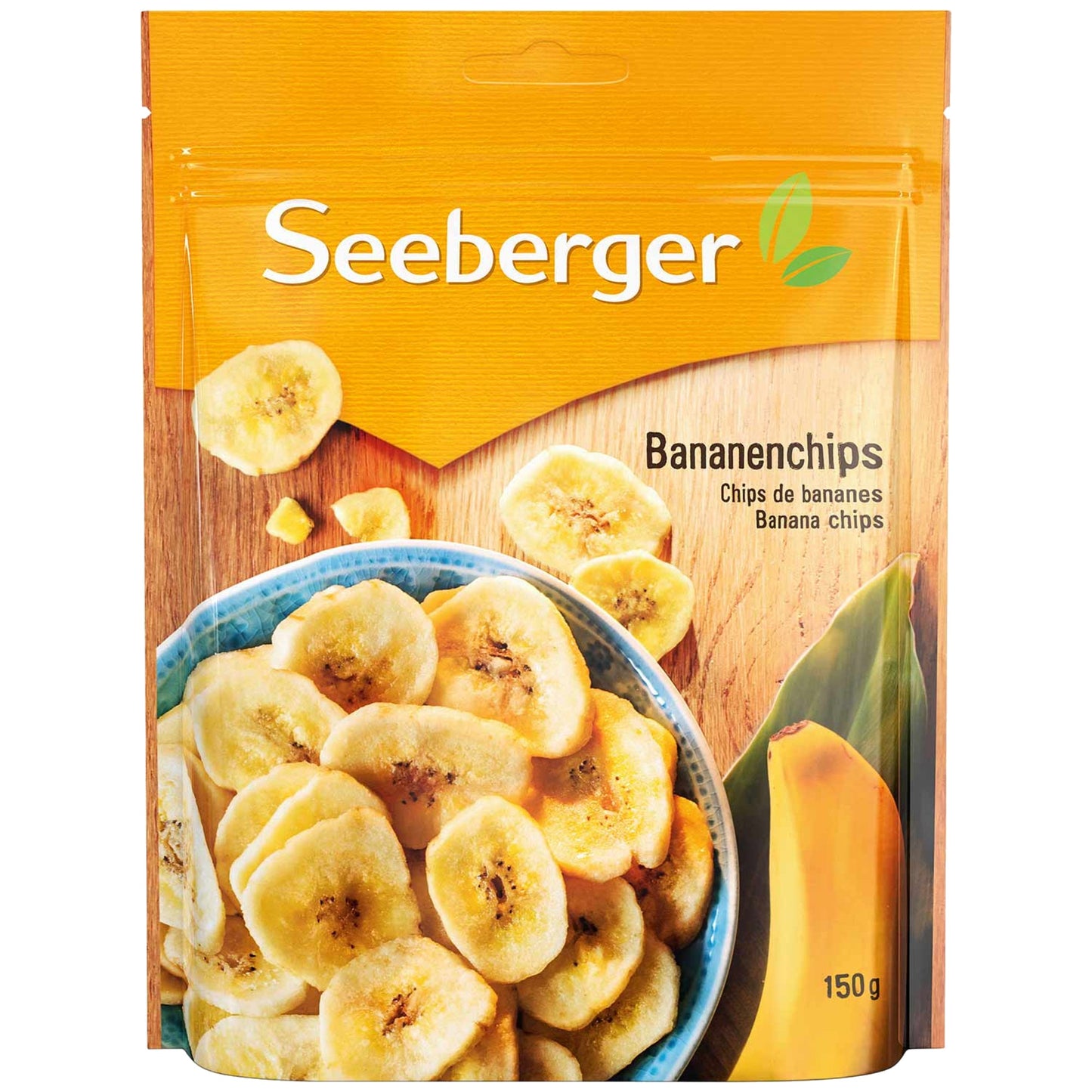 SEEBERGER Trockenobst Bananenchips 150 g/Pack.