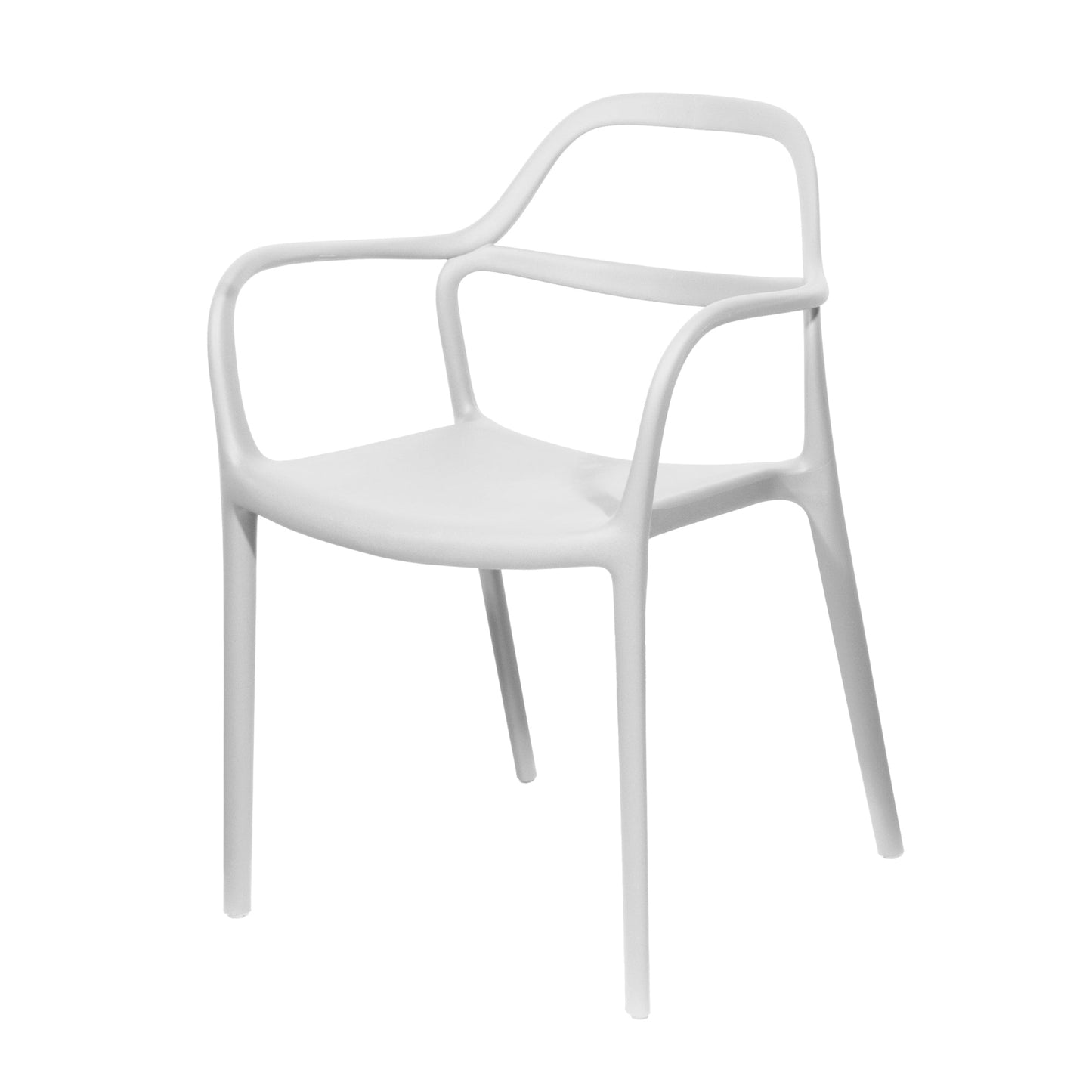 Paperflow Gartenstuhl Nova 57,5 x 77 x 53,5 cm (B x H x T) Polypropylen weiß 2 St./Pack.