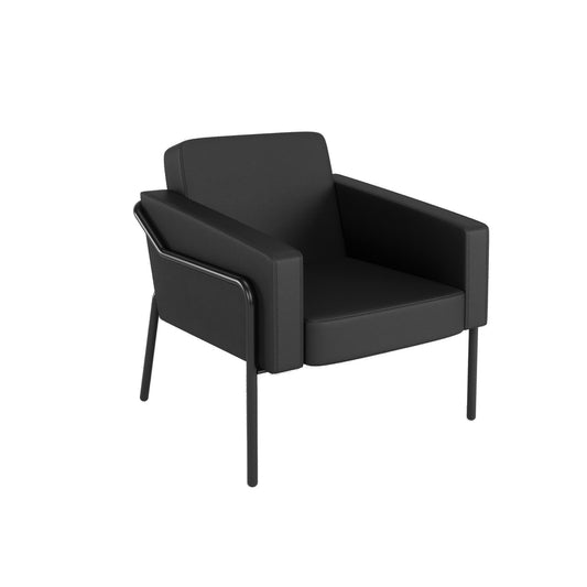 Paperflow Sessel Medso Klassik Größe: L 75 x 73,6 x 74,3 cm (B x H x T) schwarz