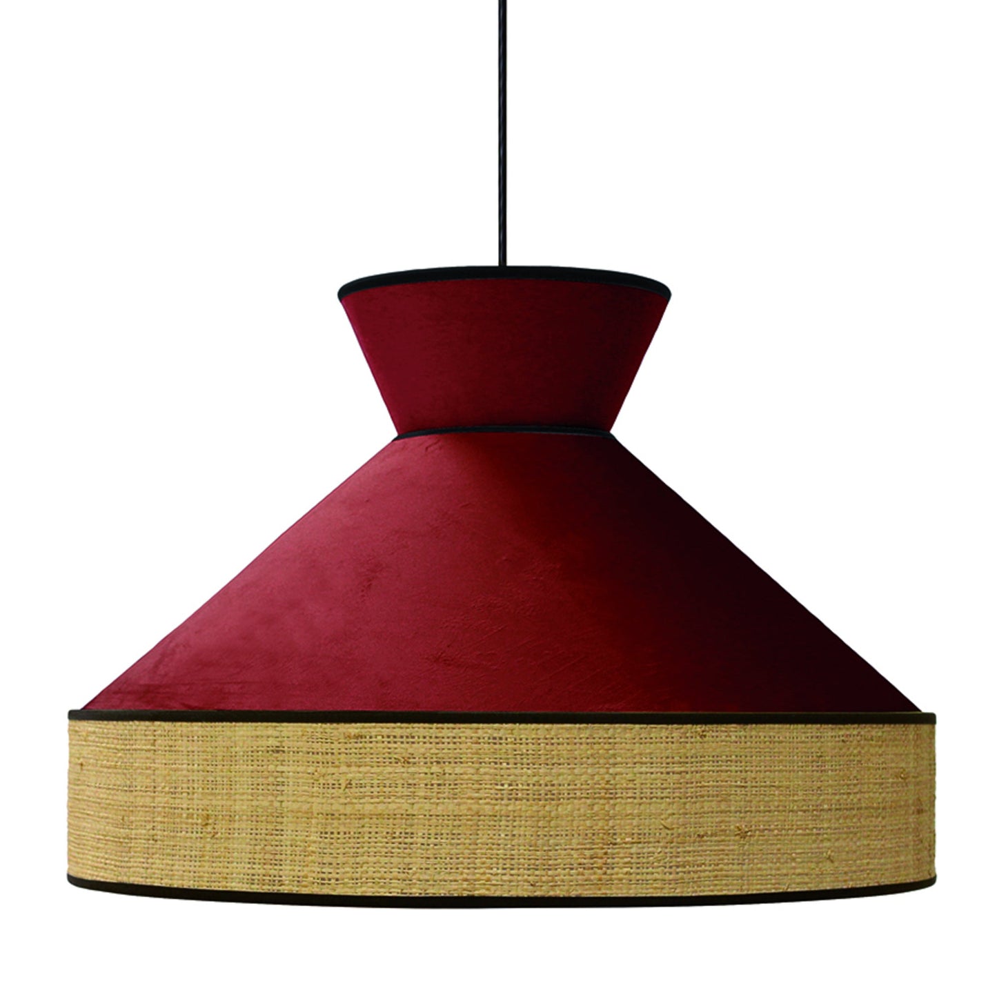 Paperflow Deckenleuchte Gatsby Farbe: weinrot