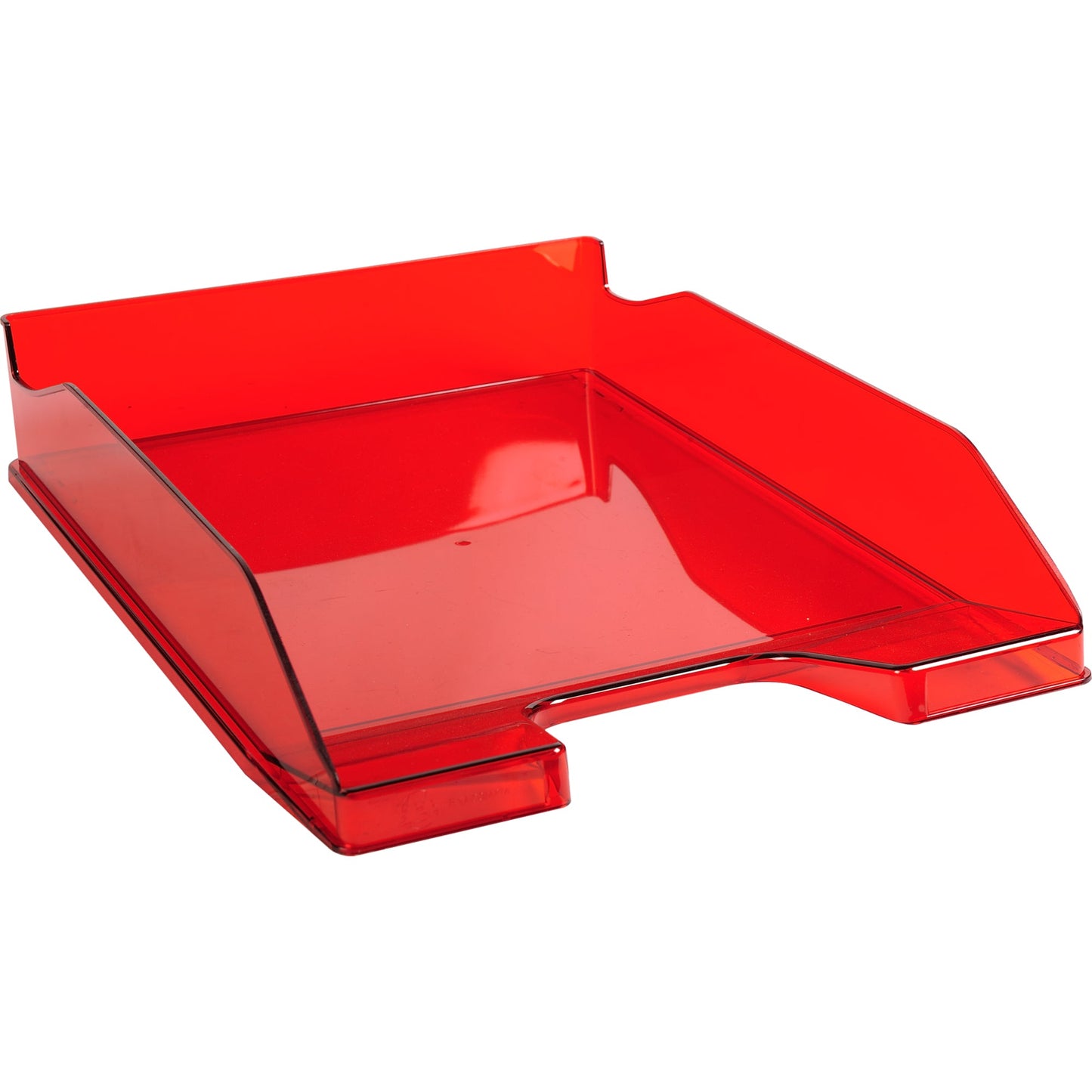 Exacompta Briefablage Combo Midi Linicolor® DIN A4, Überbreite Polystyrol Farbe: karminrot glossy