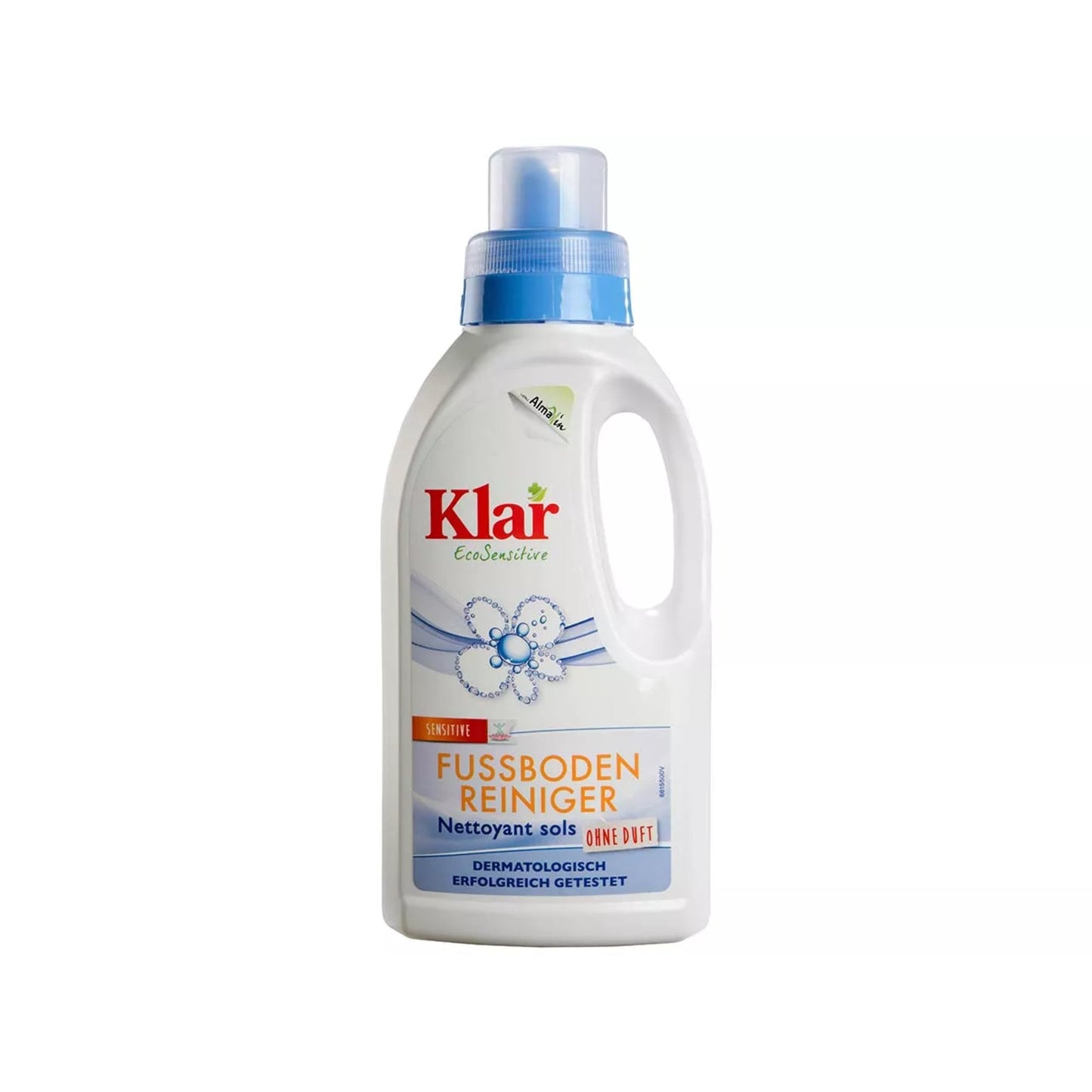 Klar Bodenreiniger EcoSensitive neutral dermatologisch getestet biologisch abbaubar 10,3-11,3 Altplastik, 100 % recycelt recycelbar 0,5l