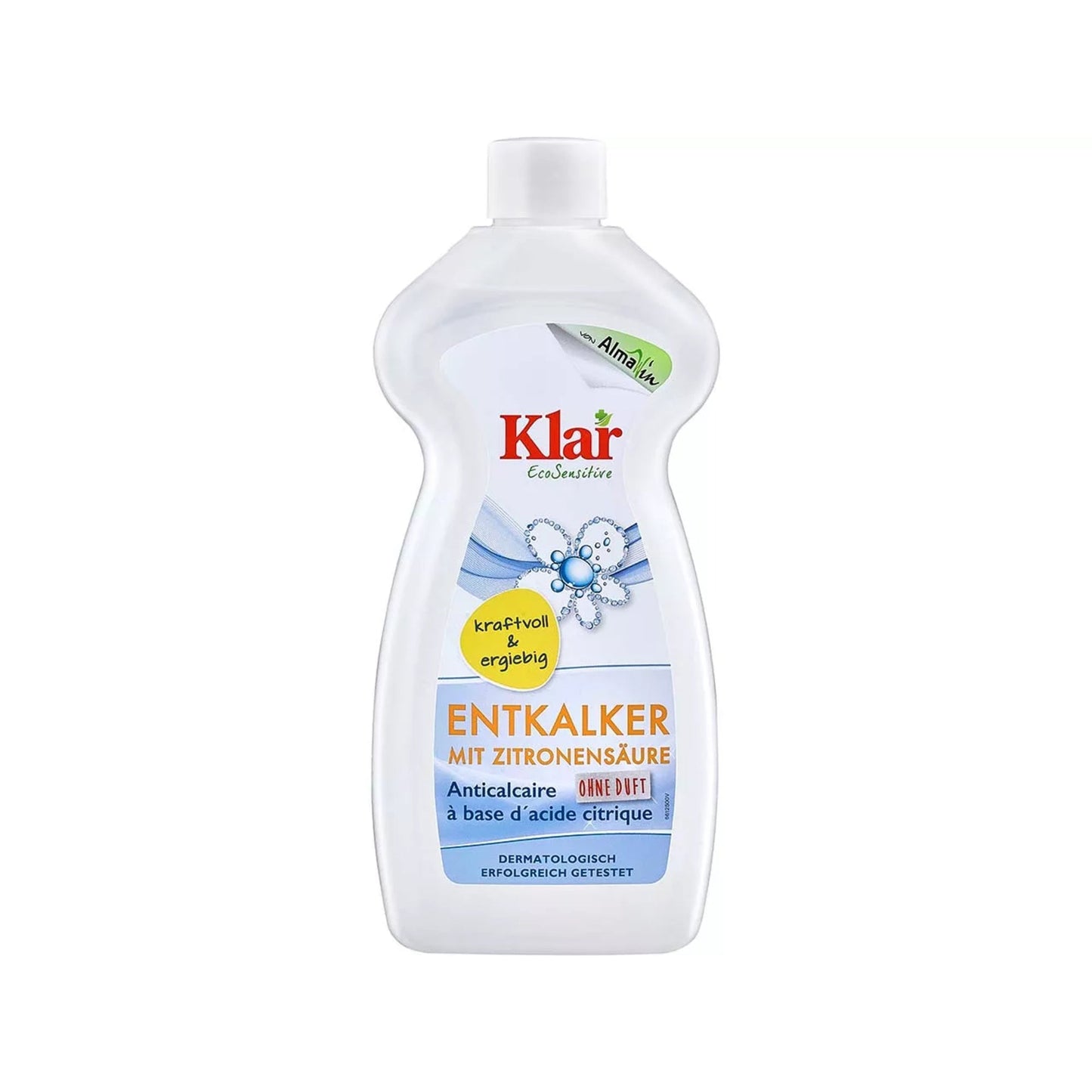 Klar Entkalker EcoSensitive flüssig 0,7-1,4 Flasche Altplastik, 100 % recycelt 0,5l