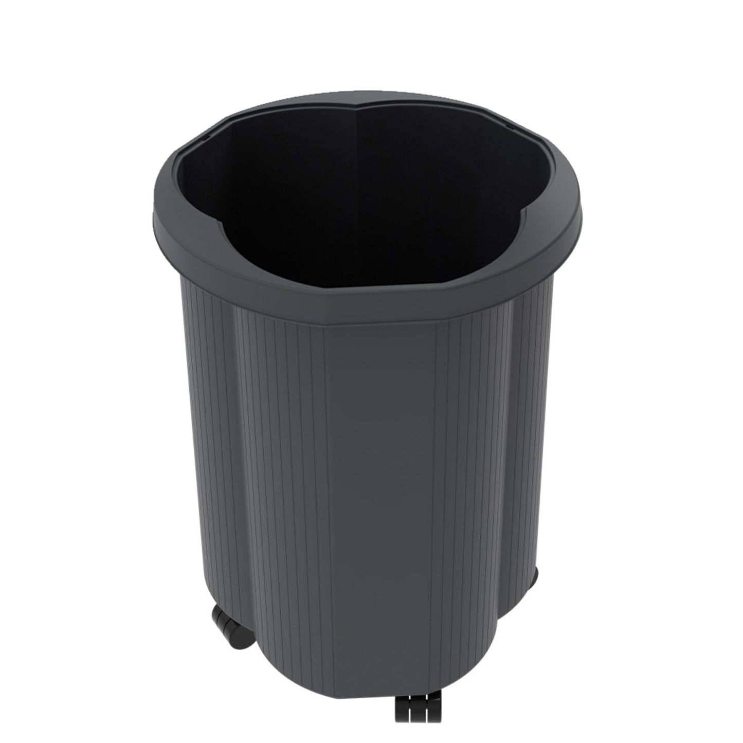 Exacompta Abfalleimer Tri Bin ECOBlack 50l Polystyrol, 100 % recycelt schwarz 1 Sortierfach