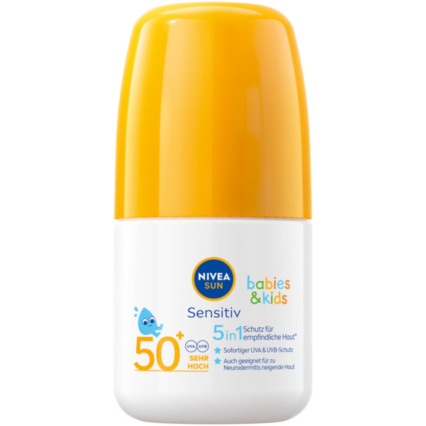 NIVEA SUN Sonnenschutzmittel Babies & Kids Sensitiv 50+ wasserfest nicht parfümiert Kunststoff 0,05l