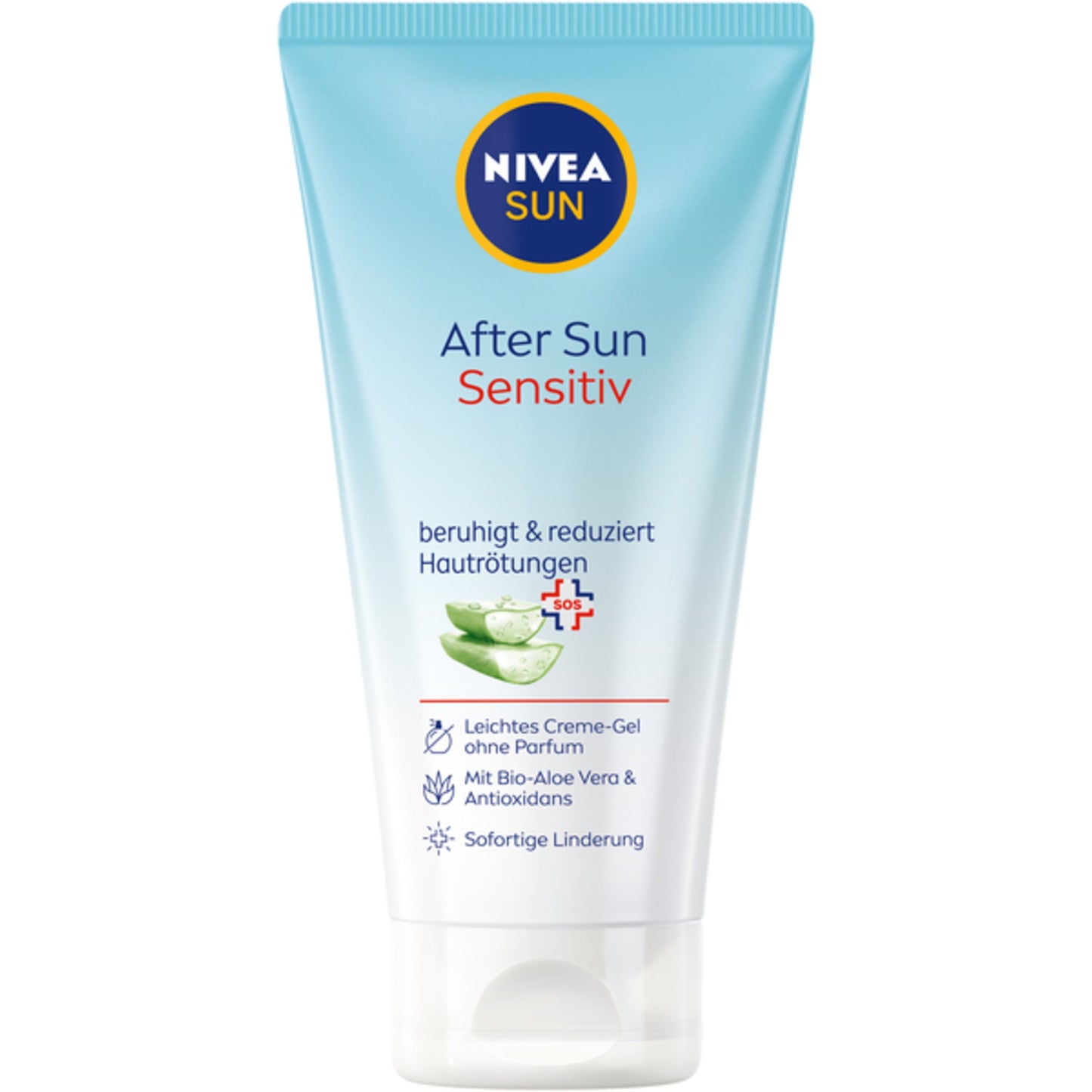 NIVEA SUN Hautpflegecreme After Sun Sensitiv nicht parfümiert dermatologisch getestet Tube 0,175l