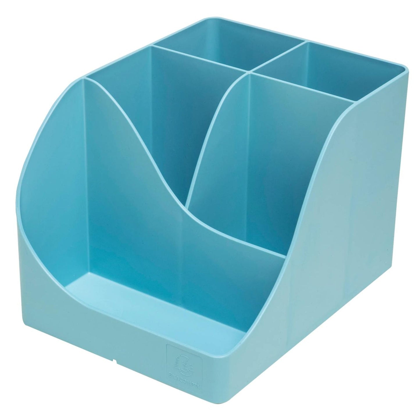 Exacompta Stifteköcher PEN-WAVE Pop'N Co 11,9 x 10,9 x 15,5 cm (B x H x T) Polystyrol, recycelt cyan