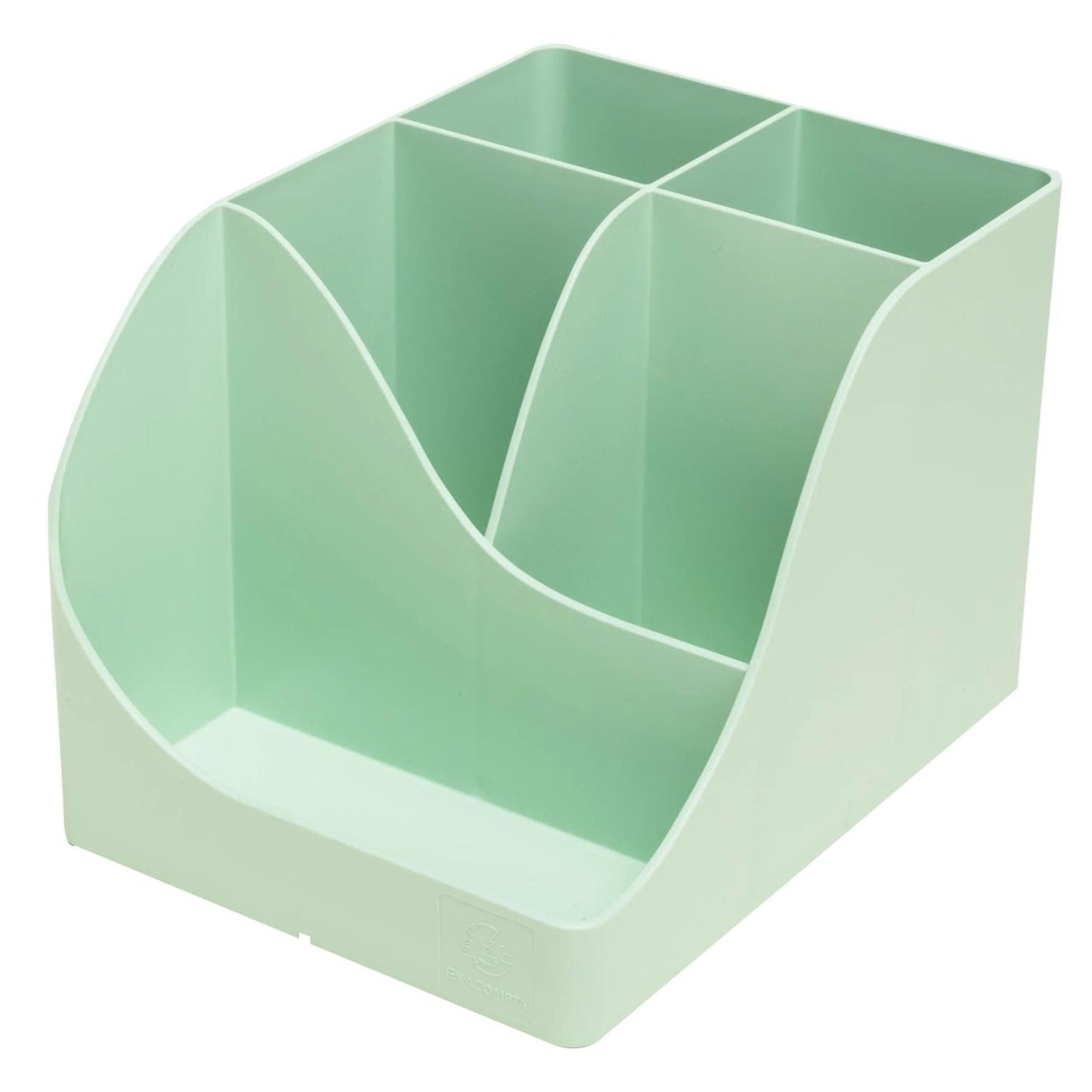 Exacompta Stifteköcher PEN-WAVE AutentiK 11,9 x 10,9 x 15,5 cm (B x H x T) Polystyrol, recycelt salbeigrün