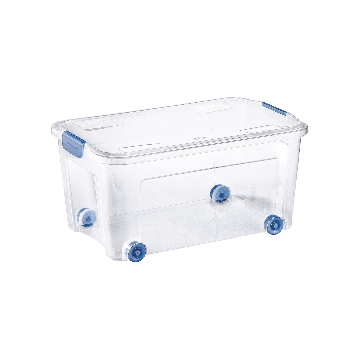 Tontarelli Aufbewahrungsbox Combi Box 59,3 x 29 x 38 cm (B x H x T) 43l Kunststoff transparent/ozeanblau