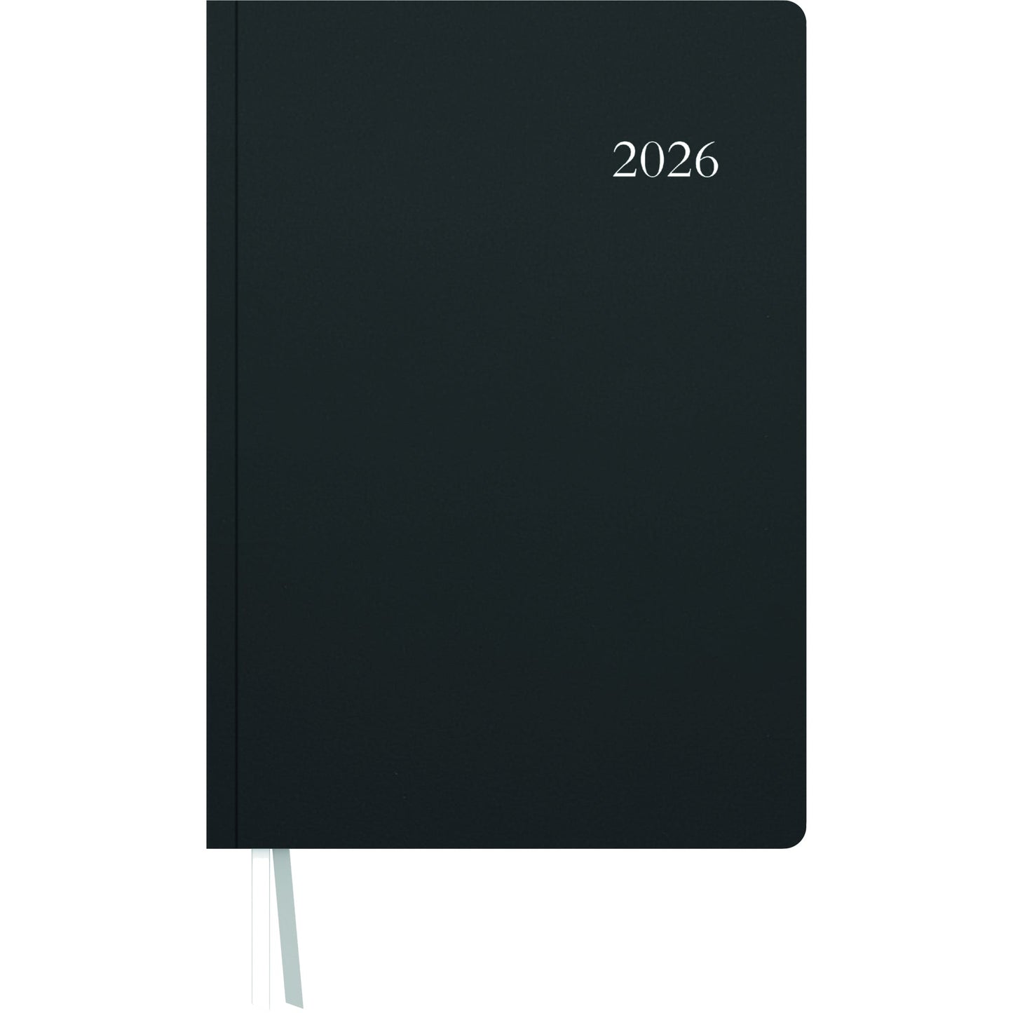 ZETTLER Buchkalender 2026 21 x 29,7 cm (B x H) 1 Tag/1 Seite Kunststoff, wattiert anthrazit