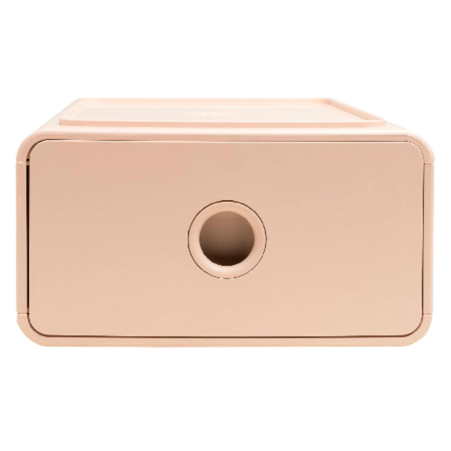 Exacompta Schubladenbox TINY BOX 1 Schublade DIN A5, Überbreite Polystyrol Gehäusefarbe: nude