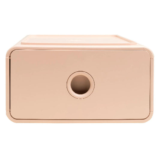 Exacompta Schubladenbox TINY BOX 1 Schublade DIN A5, Überbreite Polystyrol Gehäusefarbe: nude