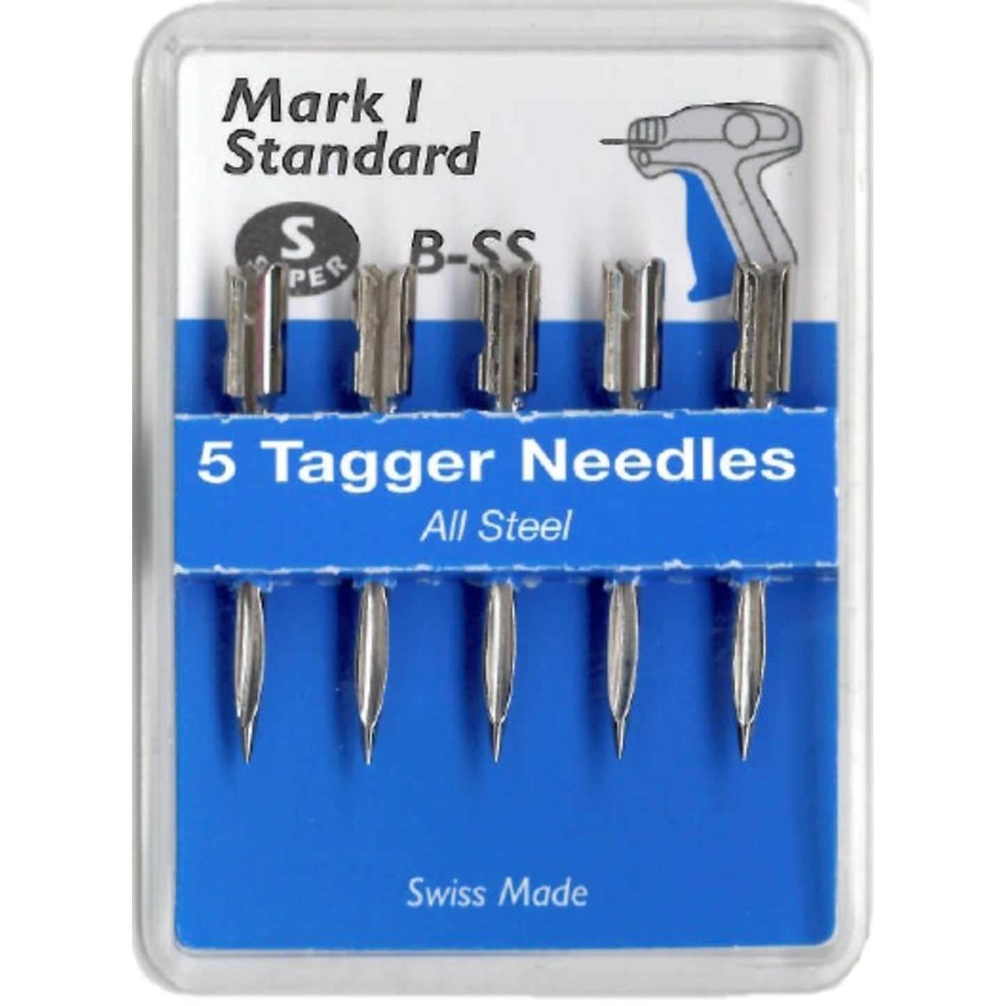 Ersatznadel Etikettierpistole Etikettierpistole Banok 203S, 303S, 503S, Taggy 1, Arrow SA, TagStar A 1,9 x 30,5 mm (Ø x L) Stahl silber 5 St./Pack.