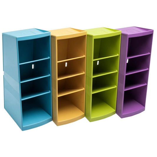 Exacompta Tischorganizer Multitower Pop'N Co 8 x 23 x 11 cm (B x H x T) Polystyrol cyan, flieder, limettengrün, mango (freie Farbauswahl nicht möglich)