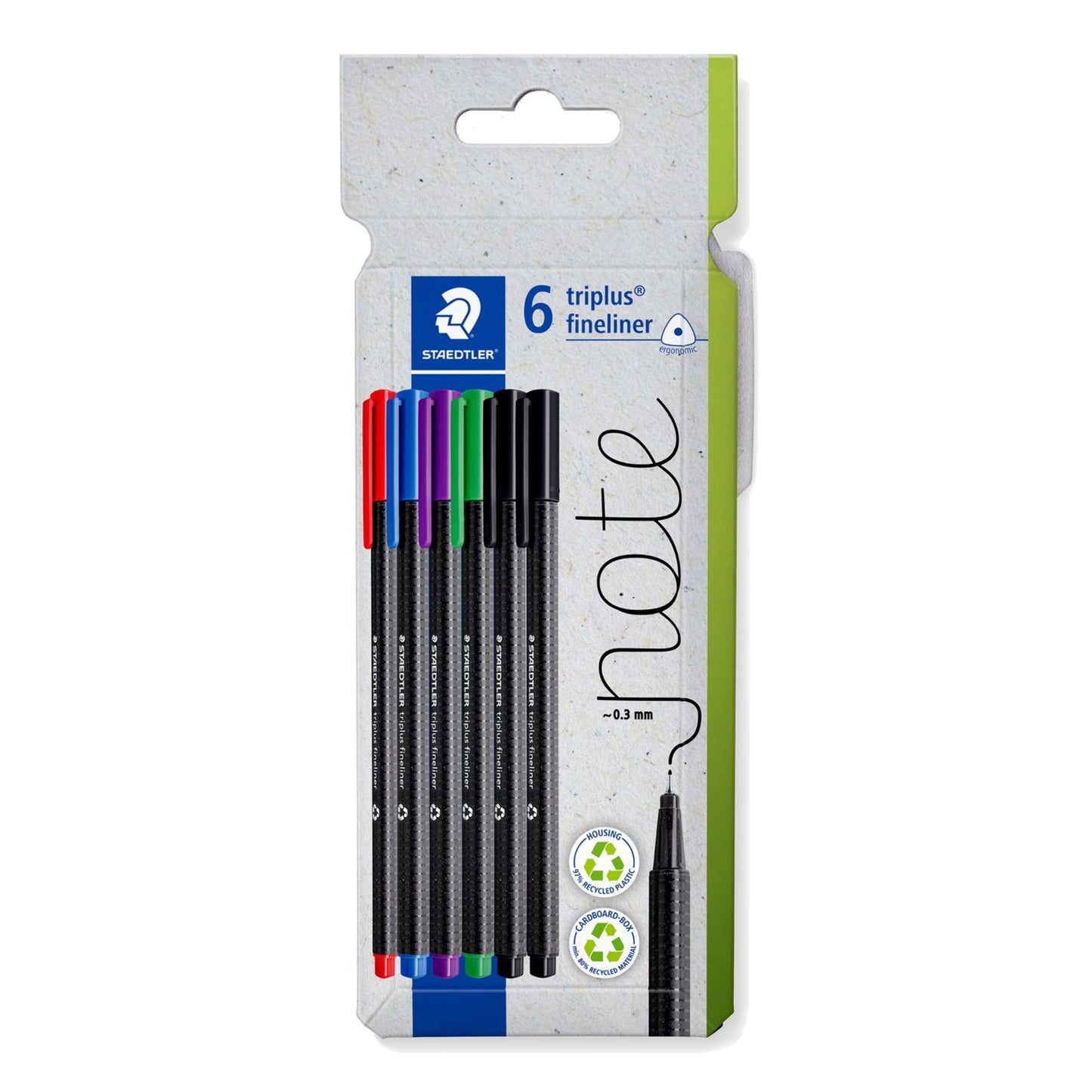 STAEDTLER® Fineliner triplus® 334 0,3mm farbig sortiert 6 St./Pack.