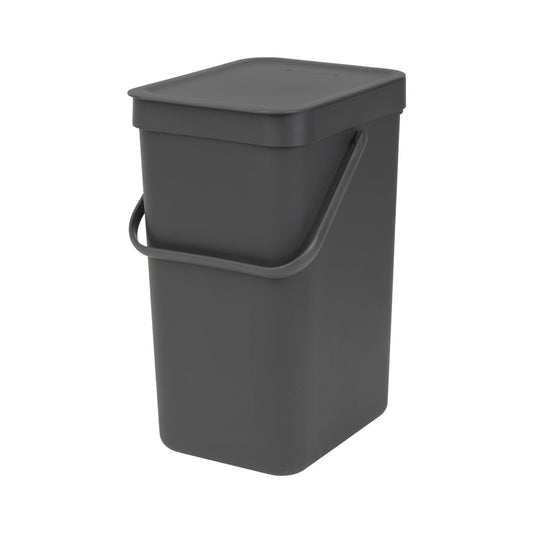 Brabantia Abfalleimer Sort & Go 12l Kunststoff grey 1 Sortierfach