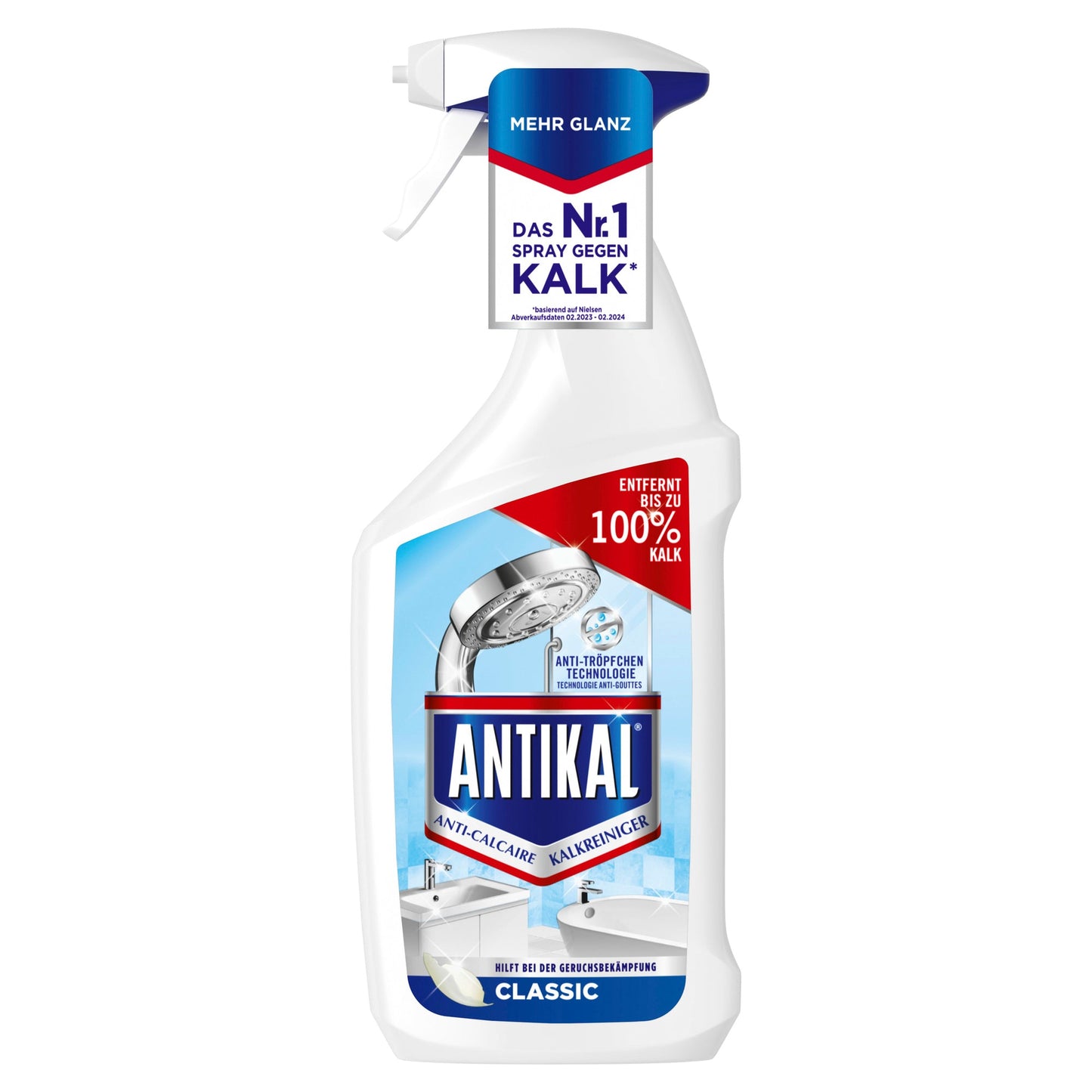 ANTIKAL Sanitärentkalker Classic Sprühflasche Kunststoff 0,8l