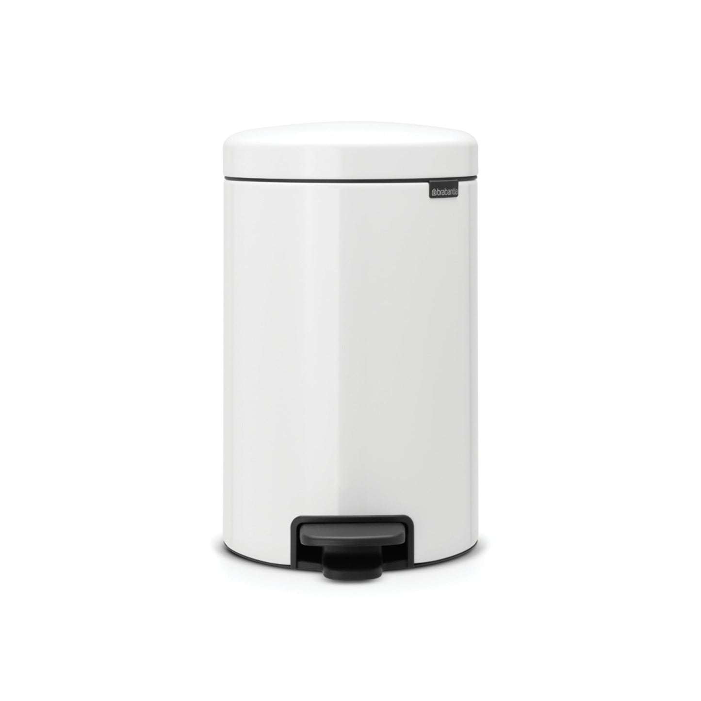 Brabantia Tretabfalleimer newIcon 25,1 x 41,1 x 33,8 cm (B x H x T) 12l Stahl weiß