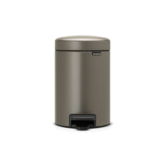 Brabantia Tretabfalleimer newIcon 16,8 x 26,4 x 23,5 cm (B x H x T) 3l Stahl platinum