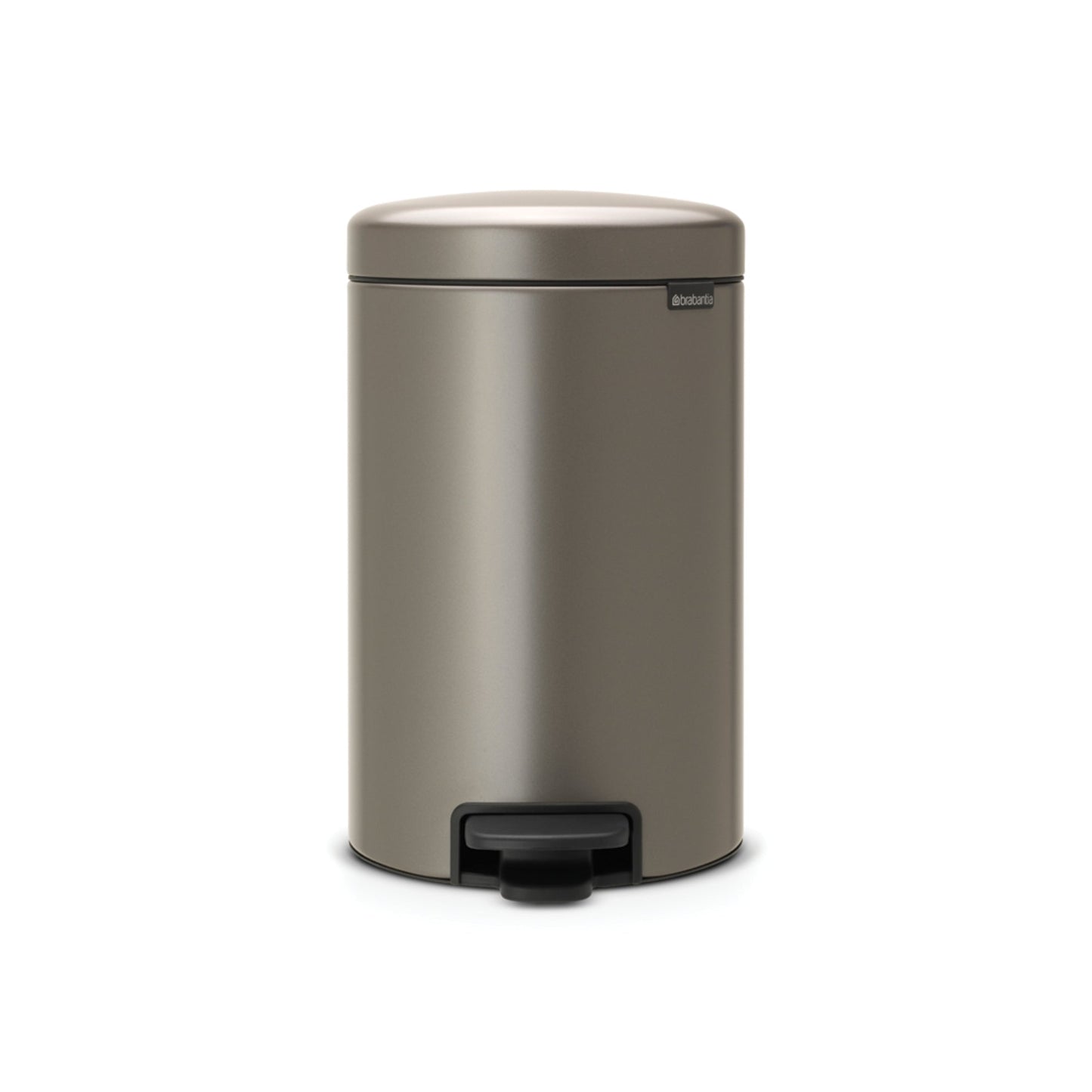 Brabantia Tretabfalleimer newIcon 25,1 x 41,1 x 33,8 cm (B x H x T) 12l Stahl platinum