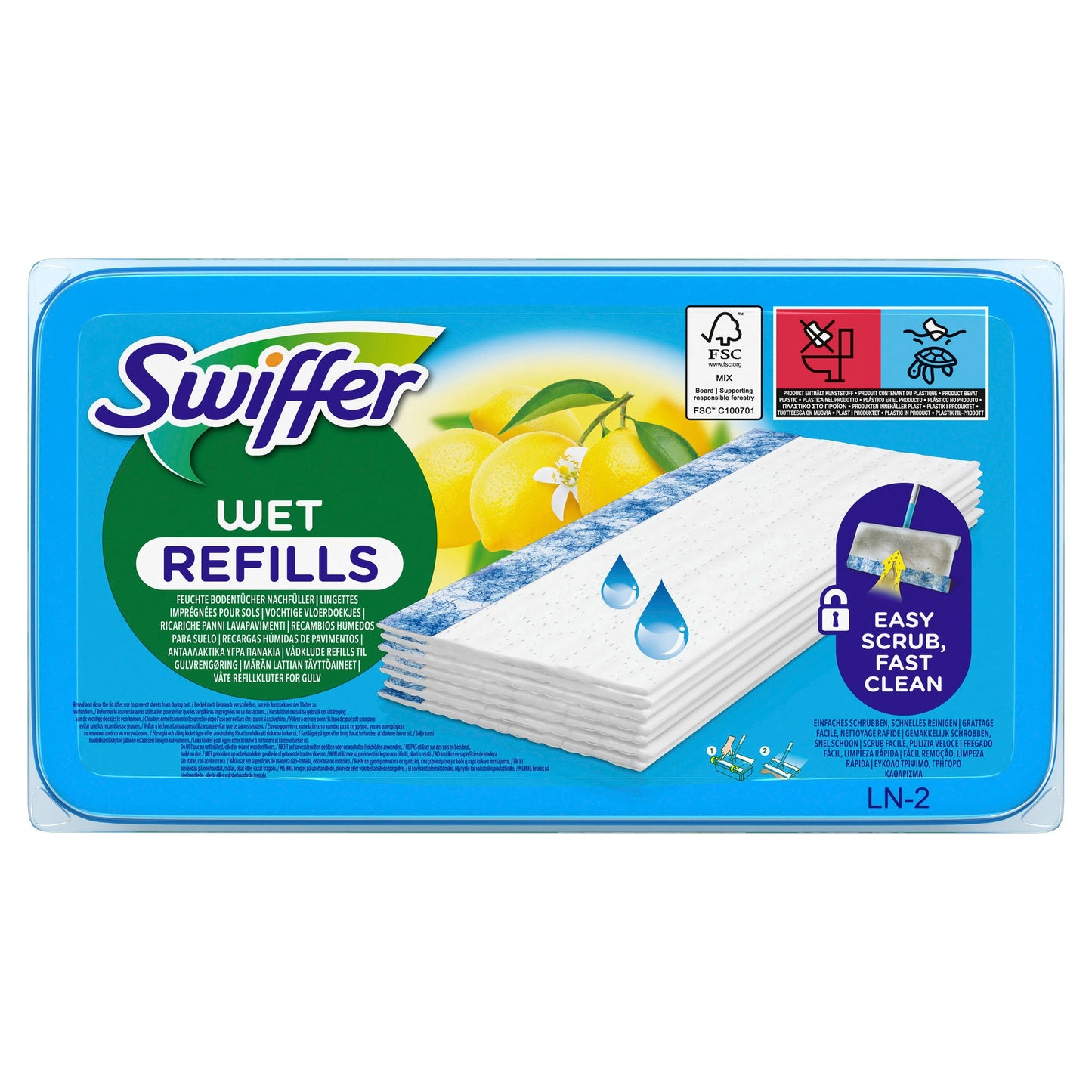 Swiffer Bodenreinigungstuch Nachfüllpack Swiffer Bodenwischer 21 x 28 cm (B x L) Zellstoff weiß