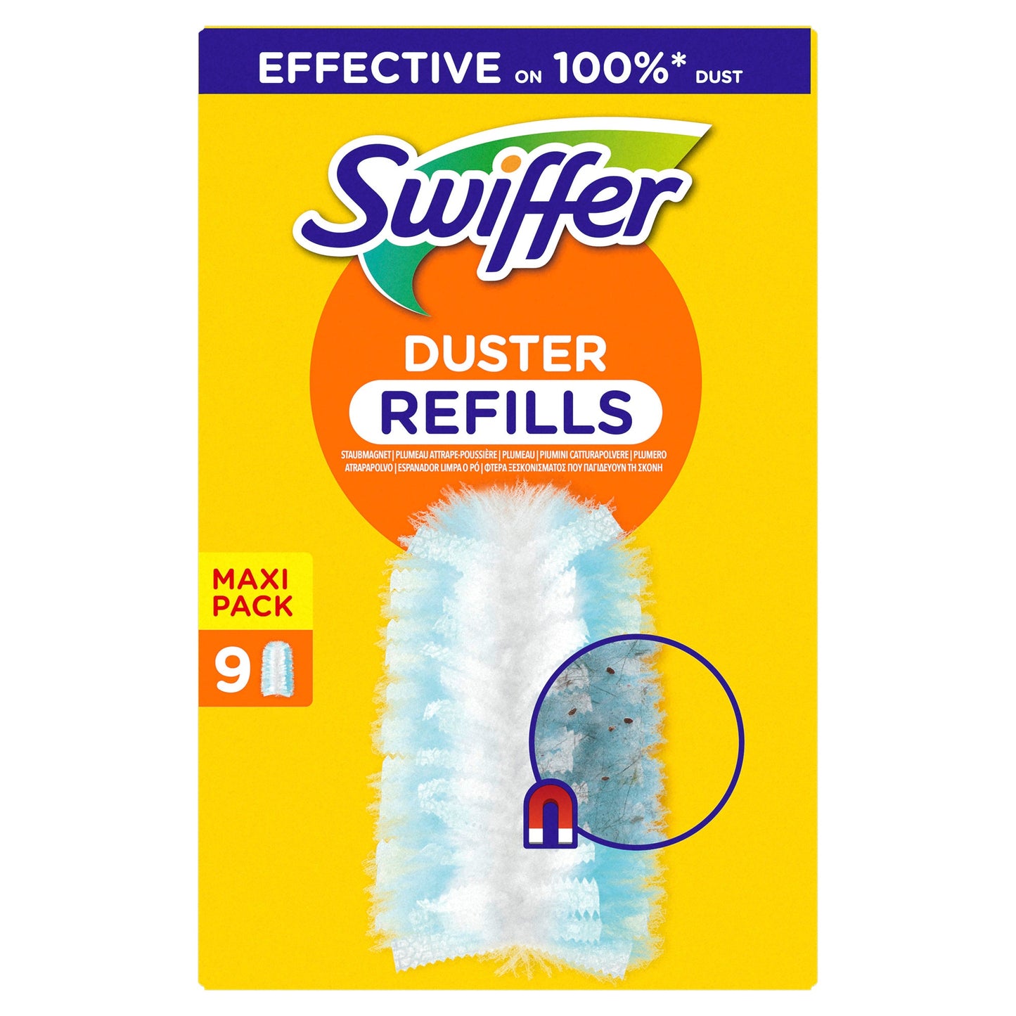 Swiffer Staubtücher Staubmagnet Nachfüllpack 11,5 x 18 cm (B x L) weiß 9 St./Pack.