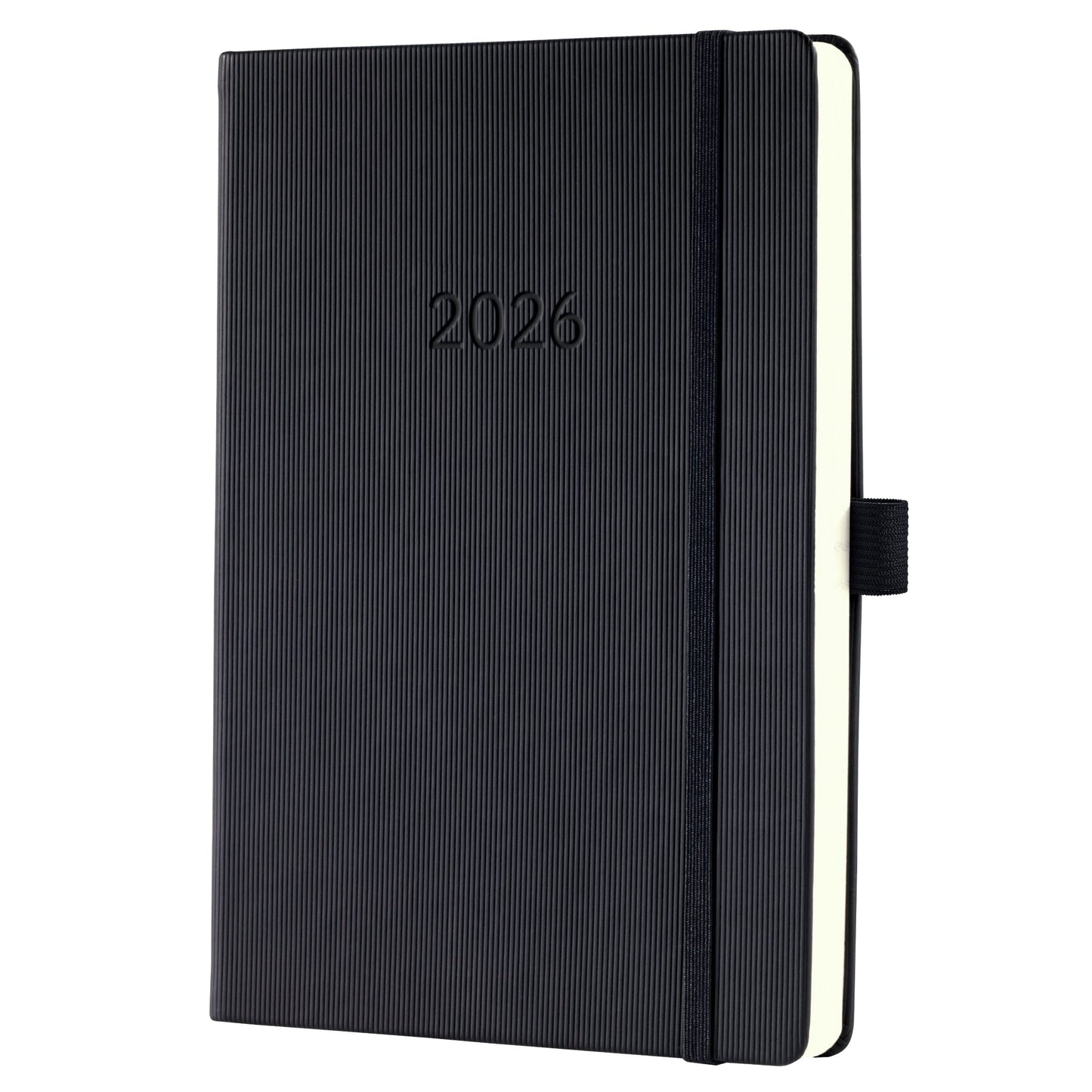 SIGEL Buchkalender Conceptum 2026 ca. DIN A5 1 Tag/1 Seite, Sa/So 1 Seite Kunststoff schwarz