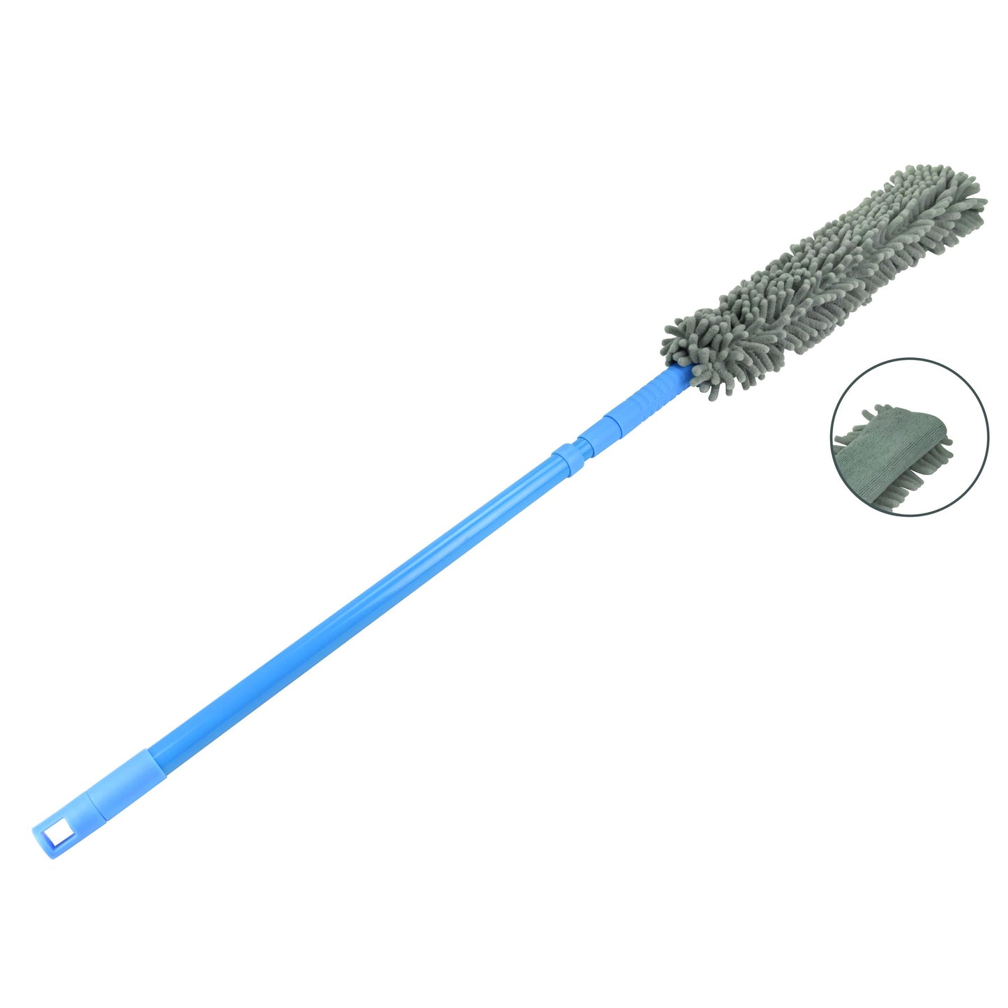 BÜMAG Staubwedel Länge: 107-150cm 100 % Polyester blau/grau