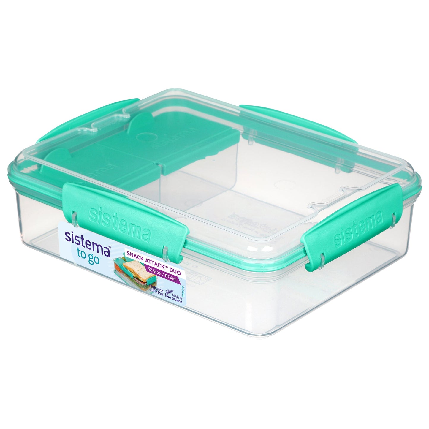 sistema Lunchbox Snack AttackT Duo TO GOT 19,7 x 6 x 15,8 cm (B x H x T) Kunststoff farbig sortiert (freie Farbauswahl nicht möglich)
