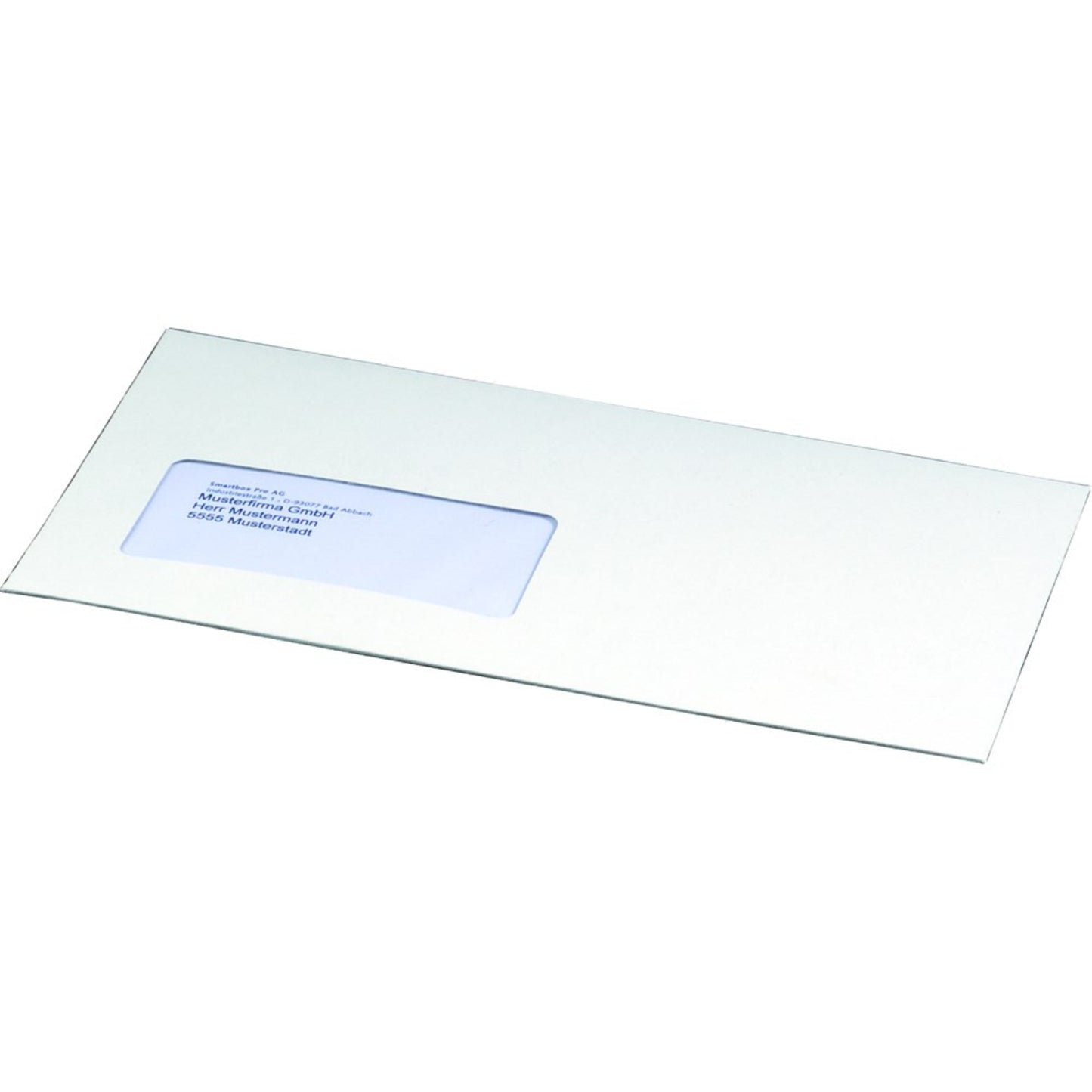 smartboxpro CD/DVD Versandtasche 218 x 121 mm (B x H) 250g/m² mit Fenster mit Haftklebung Vollpappe weiß 25 St./Pack.