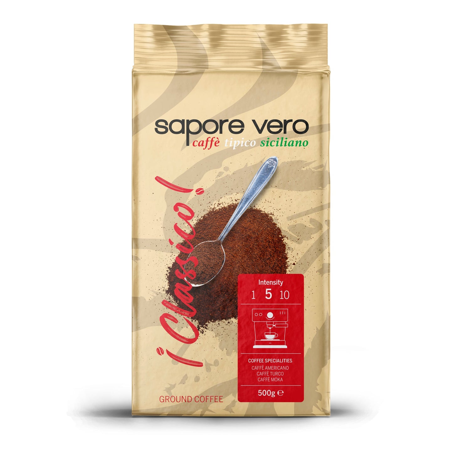 TEMPELMANN Kaffee Sapore Vero Classico kräftig, aromatisch gemahlen 500 g/Pack.