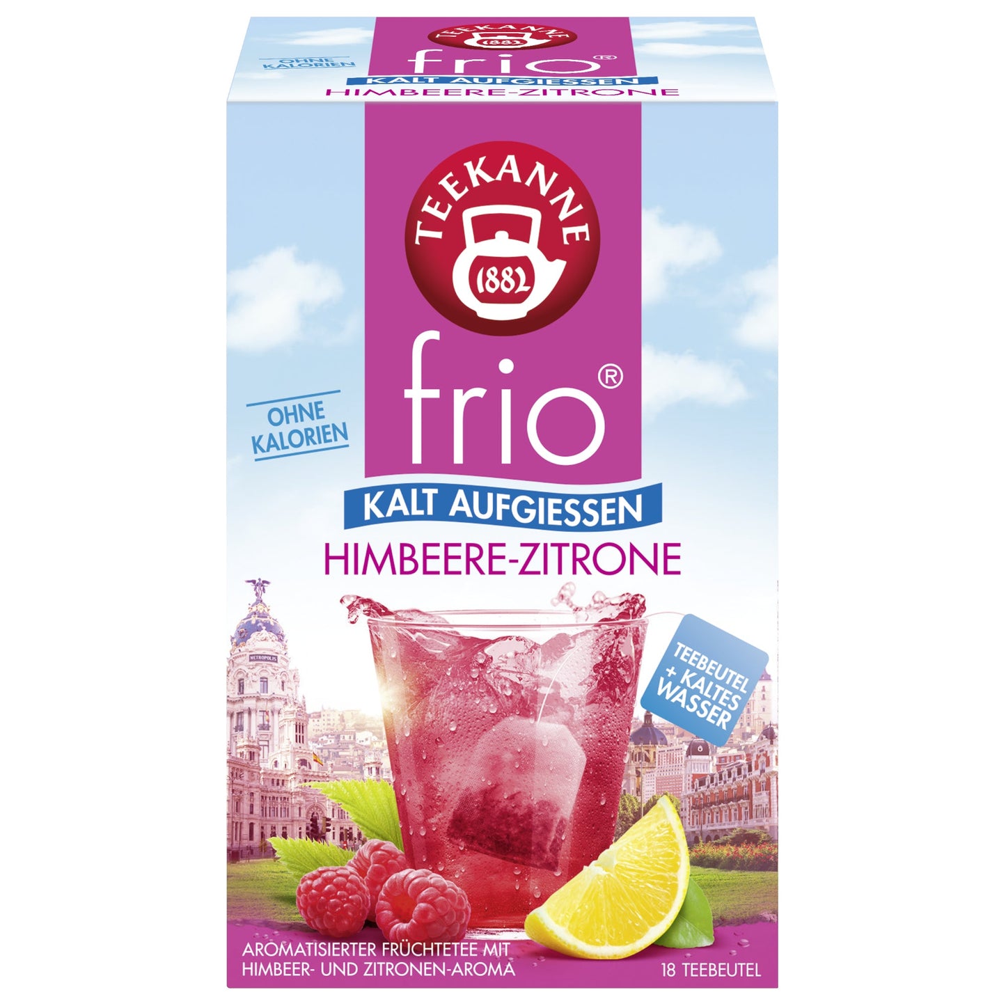 Teekanne Tee frio Himbeere Zitrone 18 Btl./Pack.