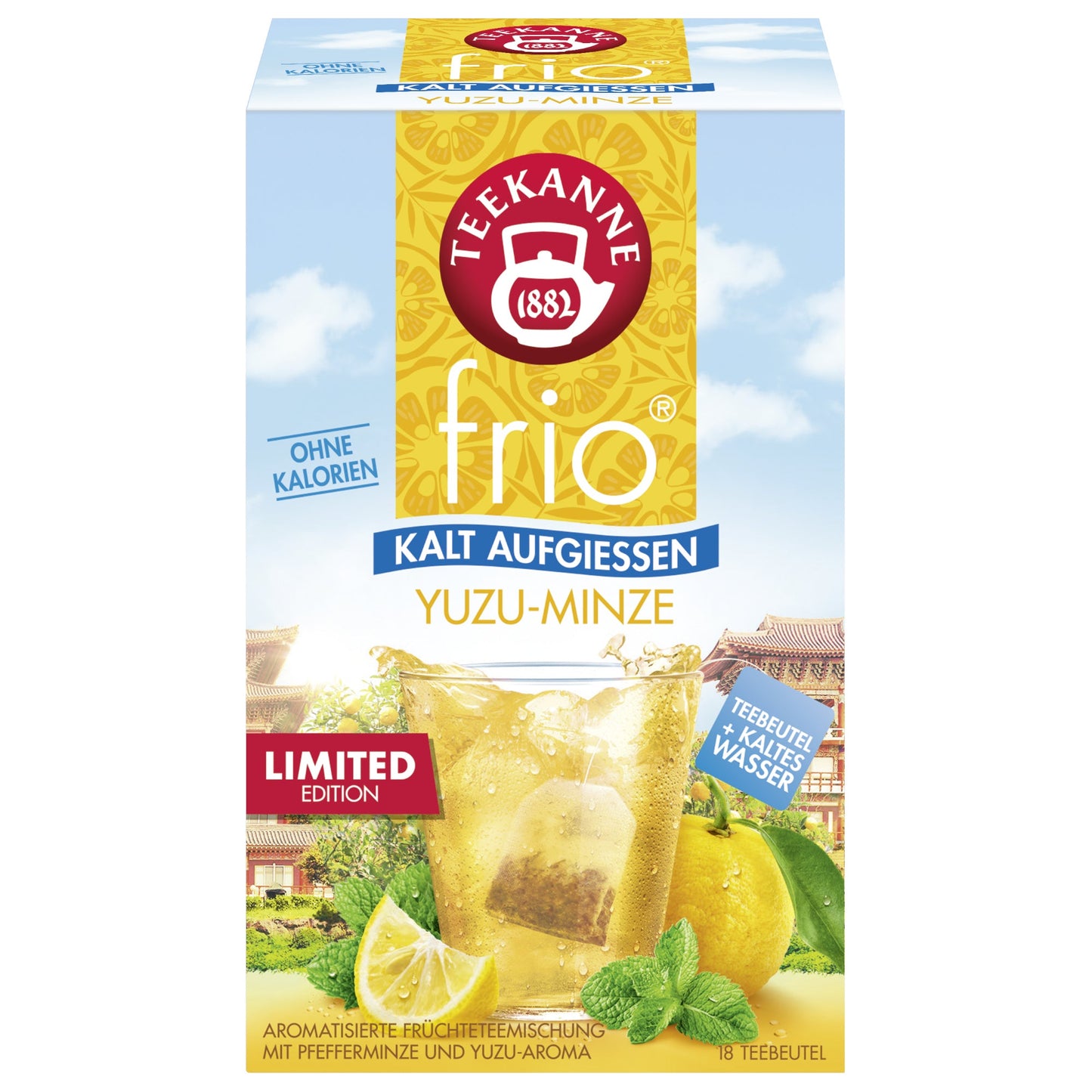 Teekanne Tee frio Yuzu-Minze 18 Btl./Pack.