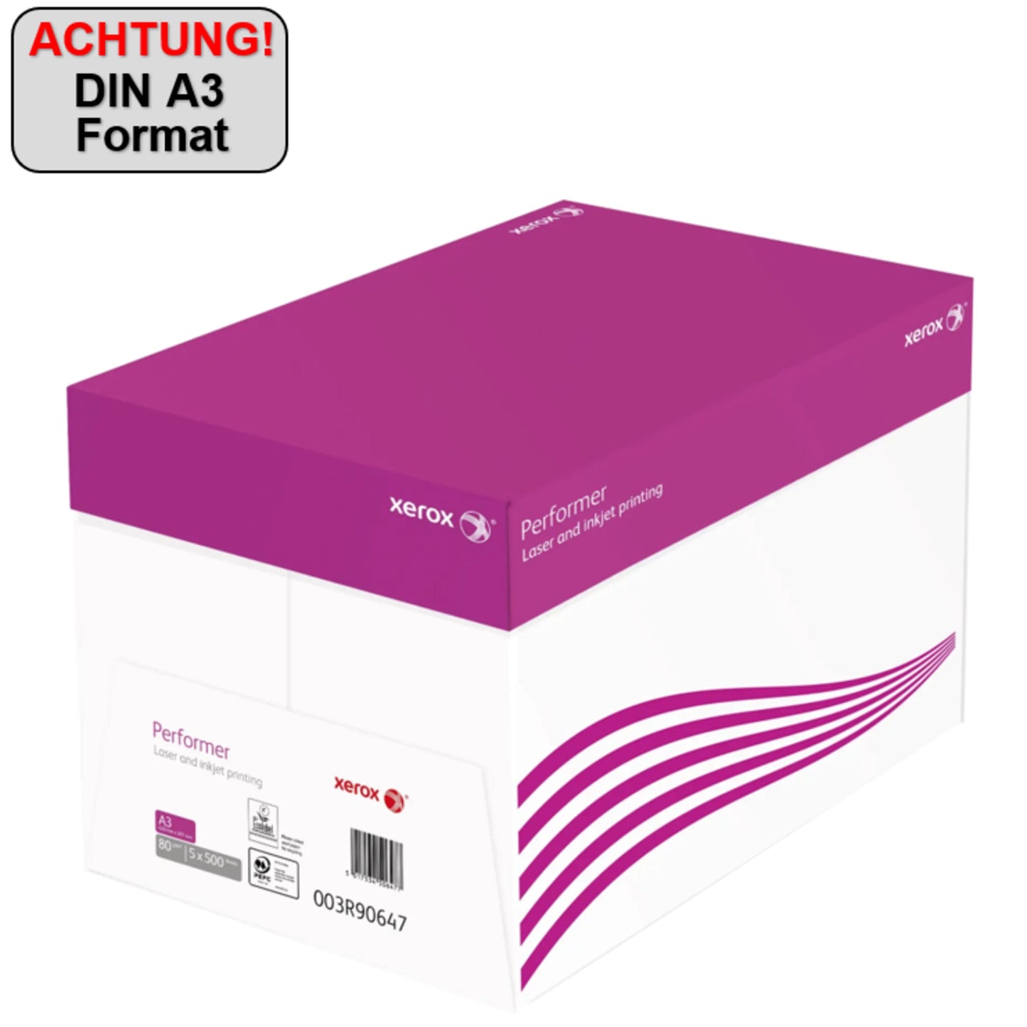 Xerox Kopierpapier Performer DIN A3 80g/m² weiß 500 Bl./Pack.