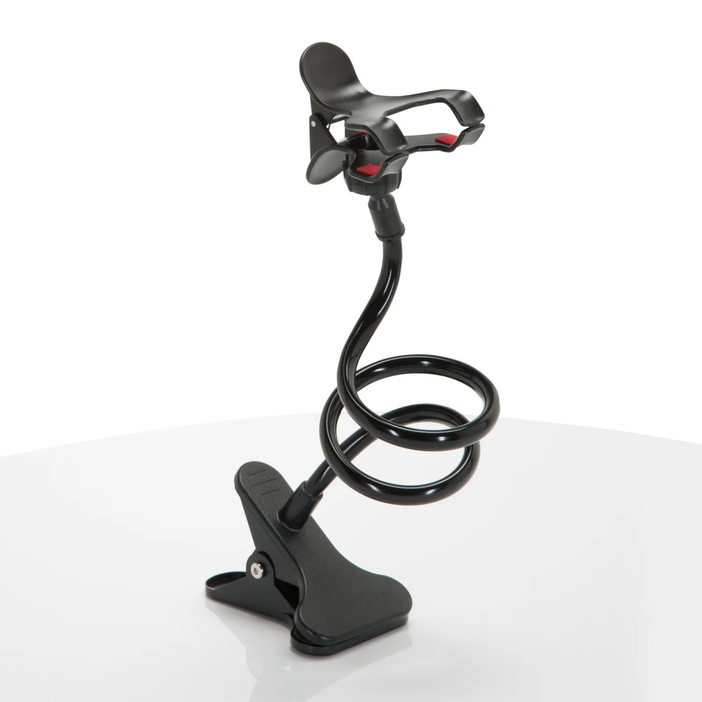 hjh OFFICE Smartphonehalter FLEXMOBI 7 x 75 x 75 cm (B x H x T) Kunststoff/Metall schwarz