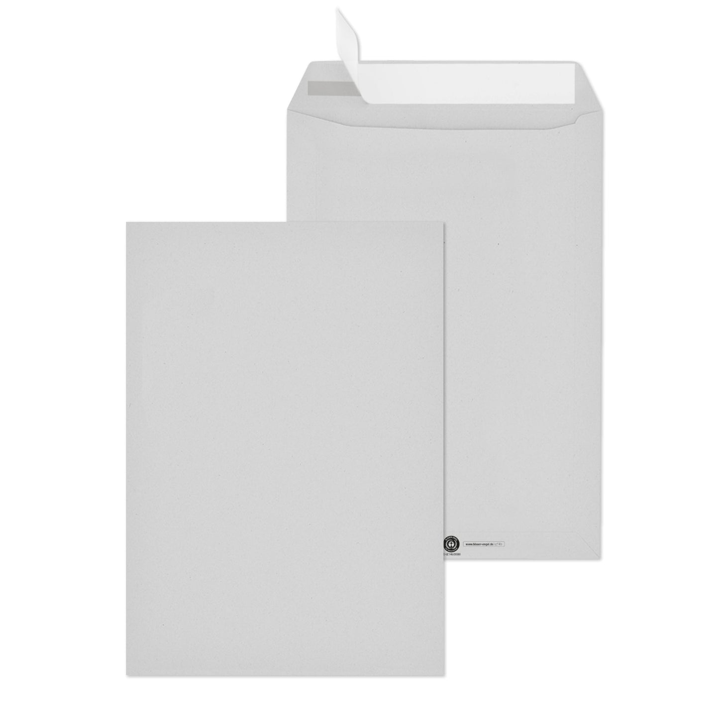 MAILmedia Versandtasche DIN C4 229 x 324 mm (B x H) mit Haftklebung ohne Fenster 100g/m² recyclinggrau 250 St./Pack.