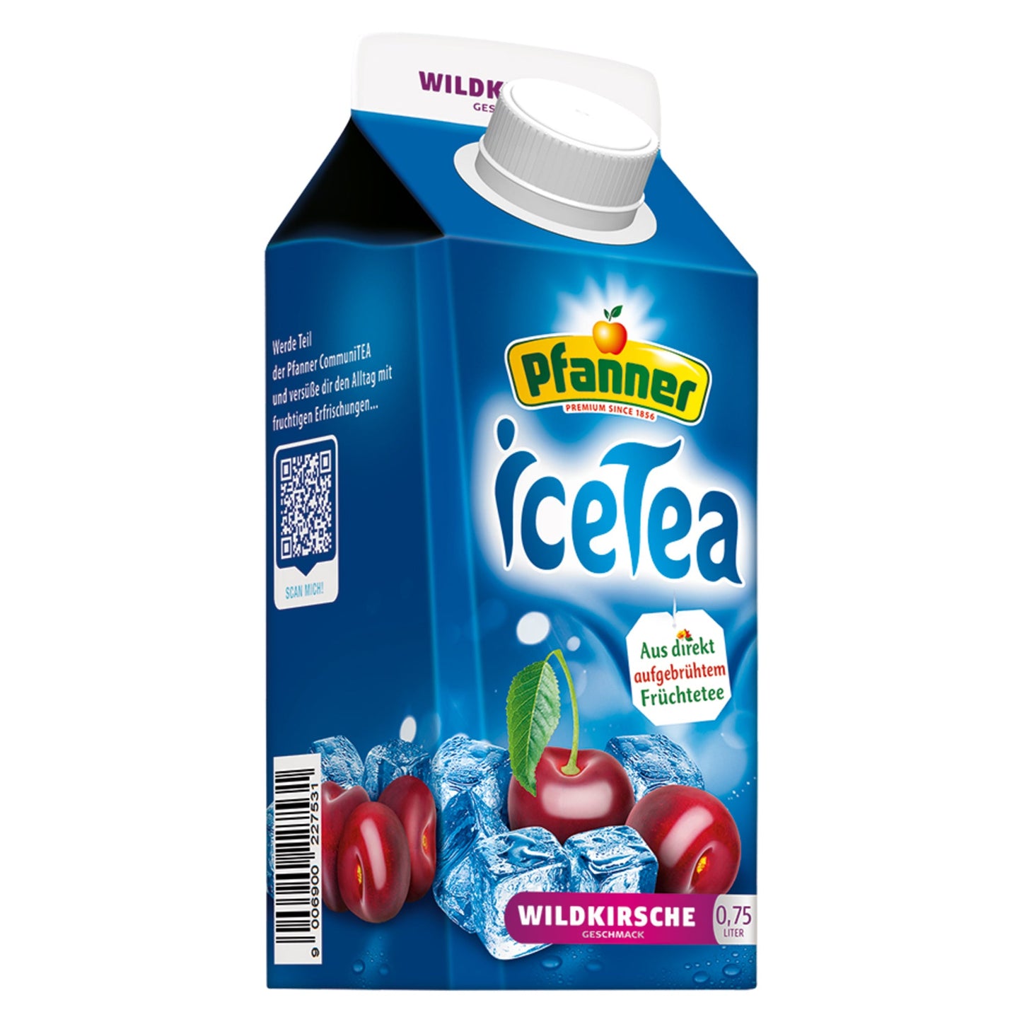 Pfanner Eistee Wildkirsche TetraPak 0,75l 8 St./Pack.