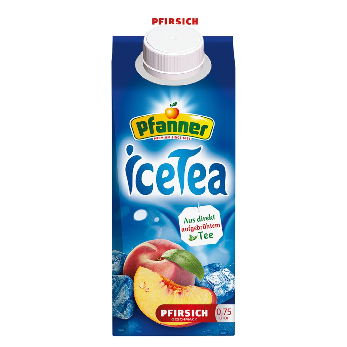 Pfanner Eistee Pfirsich TetraPak 0,75l 8 St./Pack.