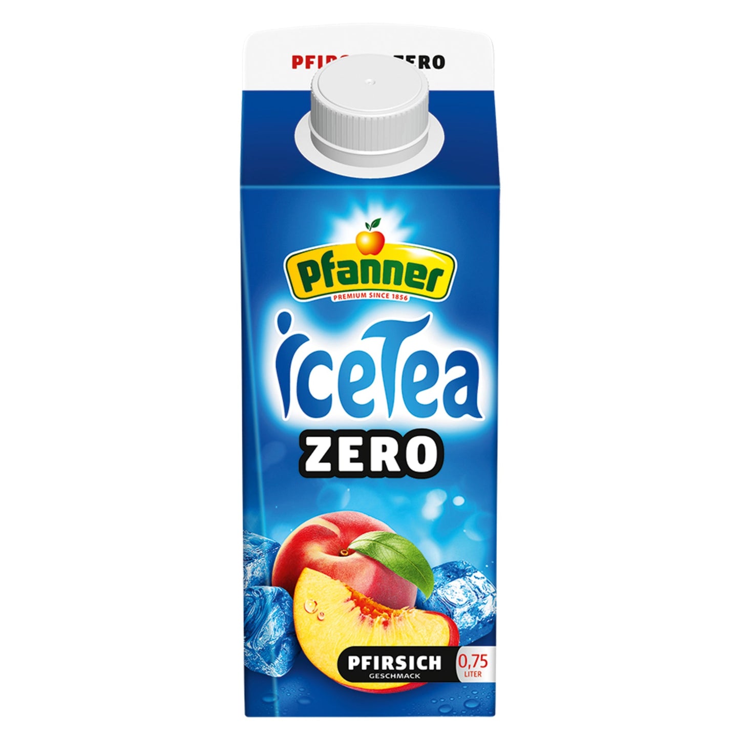 Pfanner Eistee Pfirsich Zero TetraPak 0,75l 8 St./Pack.