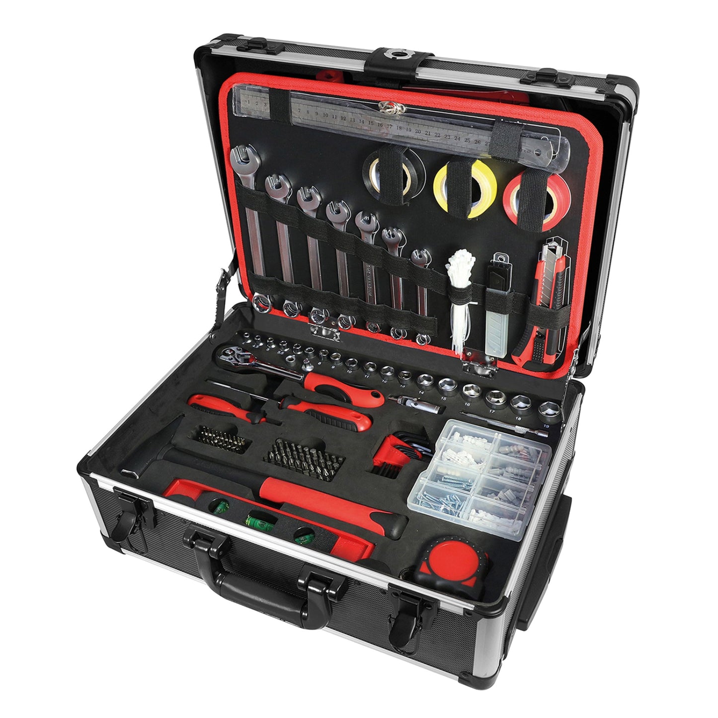 BRÜDER MANNESMANN Werkzeugtrolley gefüllt Aluminium