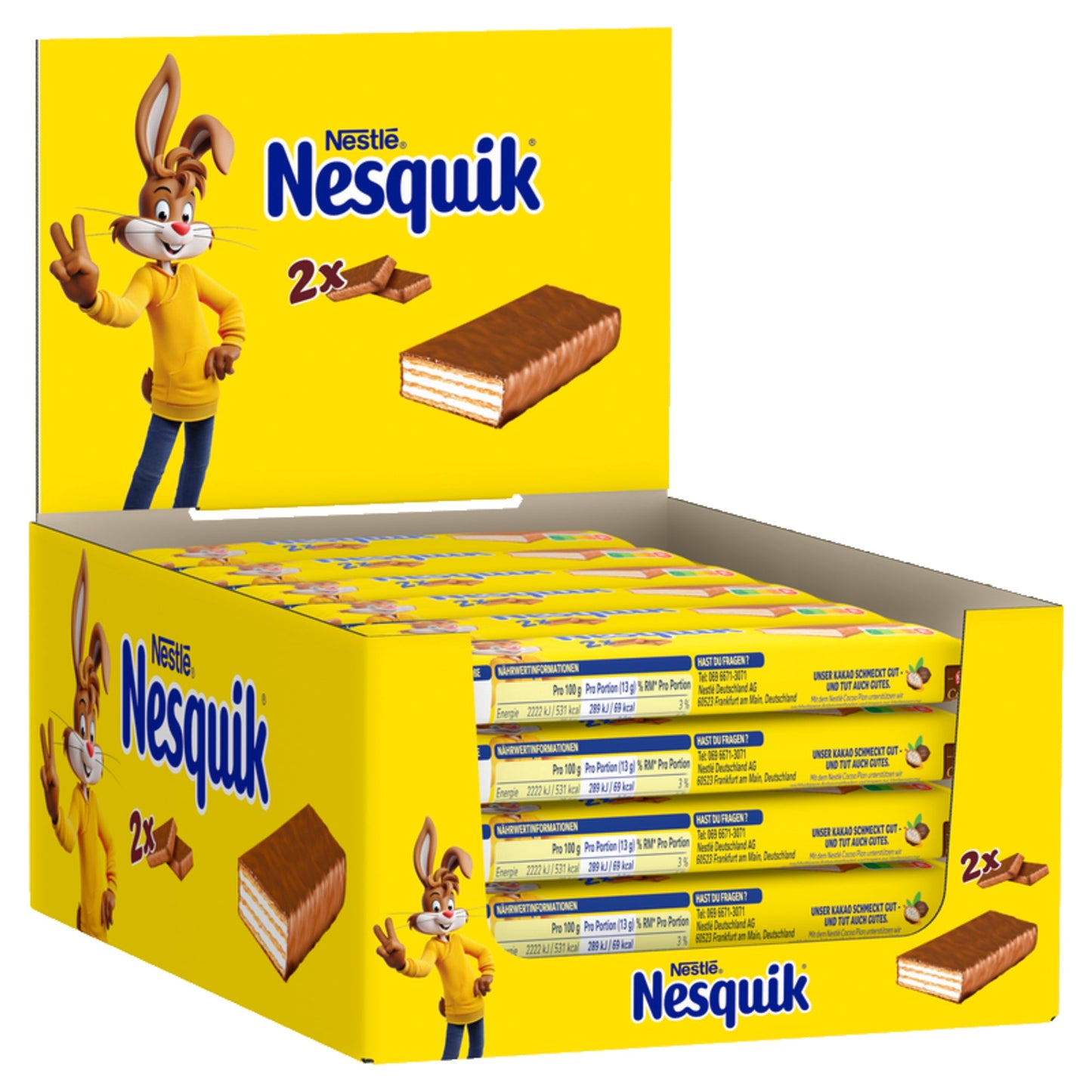 Nesquik® Schokolade Chocolate Wafer Milchschokolade 30 x 26 g/Pack.