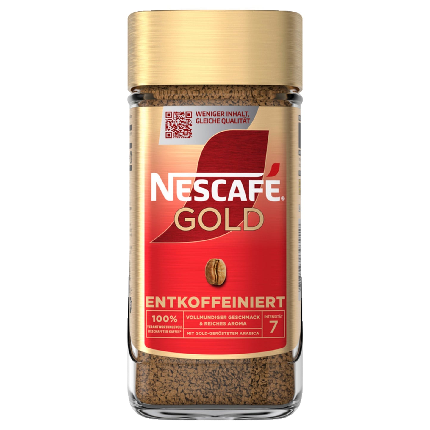 NESCAFÉ® Kaffee GOLD entkoffeiniert löslich 190 g/Pack.