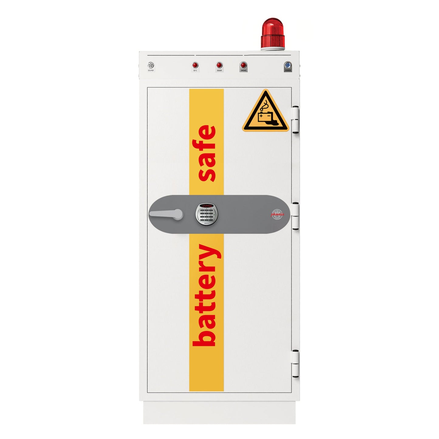 Phoenix Batterietresor Battery Commander Pro Innenmaße: 51 x 120,5 x 40 cm (B x H x T) Außenmaße: 69 x 161 x 71 cm (B x H x T) 245l 10.000 Wh Stahl