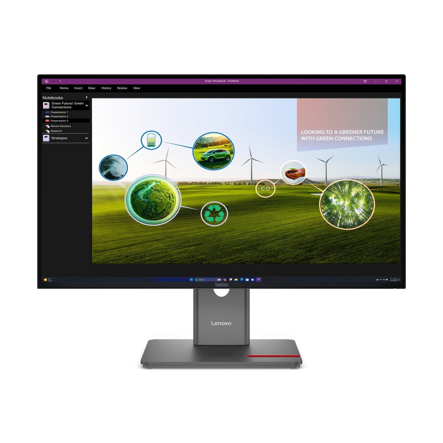 Lenovo Monitor ThinkVision P27q-30 F 26 kWh/1.000h LCD, LED-Hintergrundbeleuchtung 68,6 cm (27")