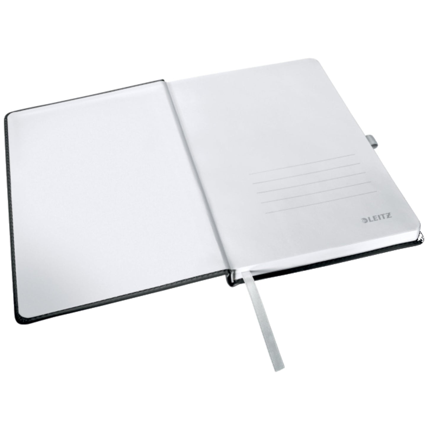 Leitz Notizbuch Style DIN A5 kariert satin schwarz 80 Bl.