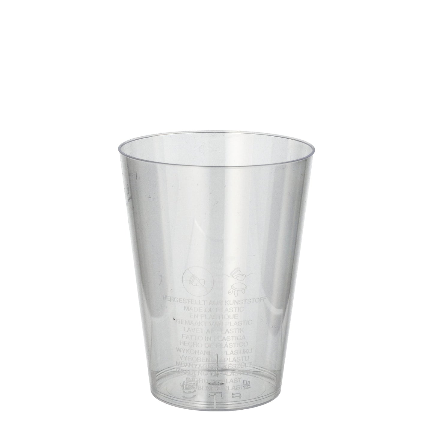 PAPSTAR Trinkbecher Einweg 200ml Polystyrol glasklar 50 St./Pack.